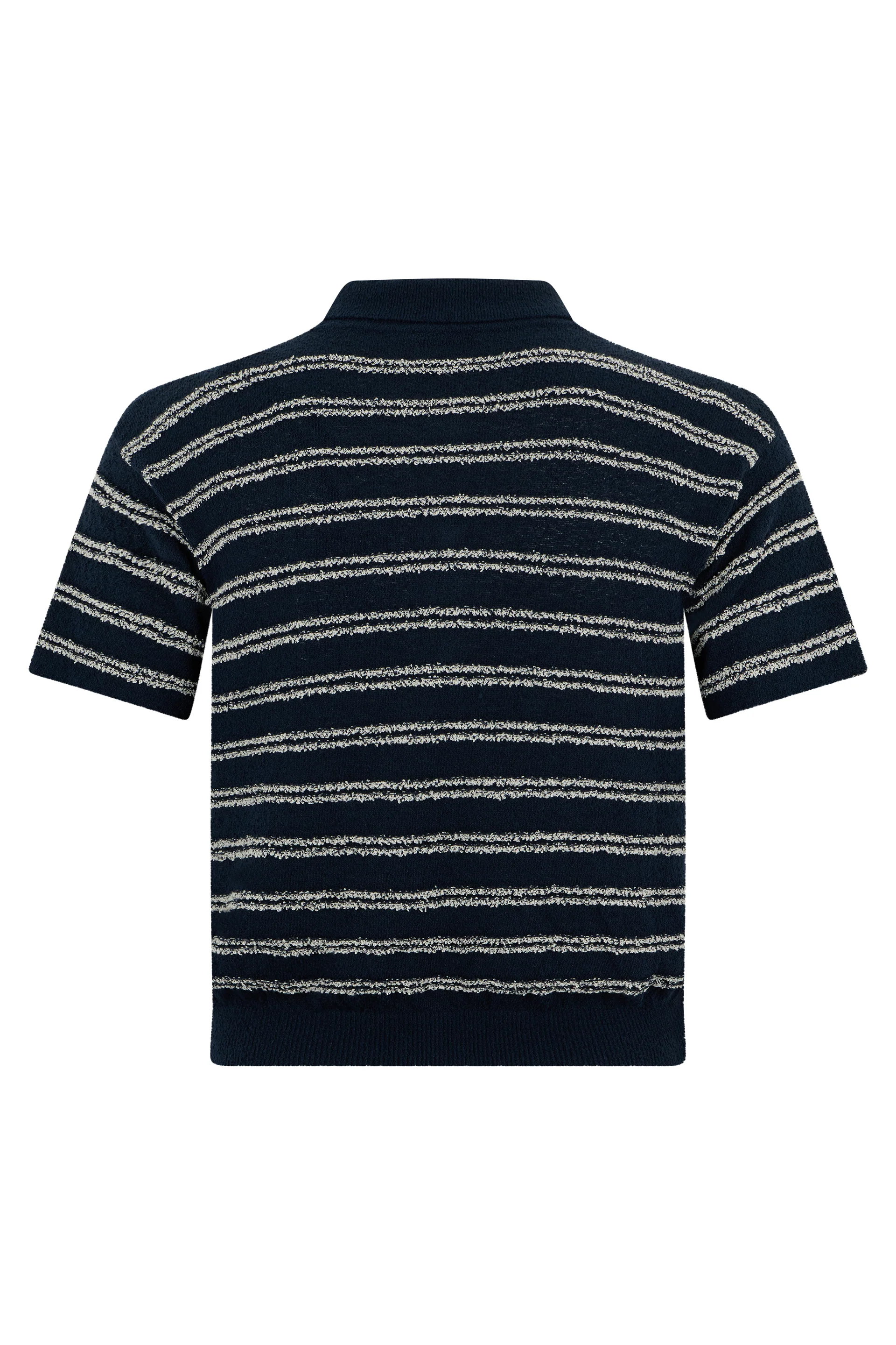 Moncler Classic Short-Sleeve Striped Polo Shirt - Image 2