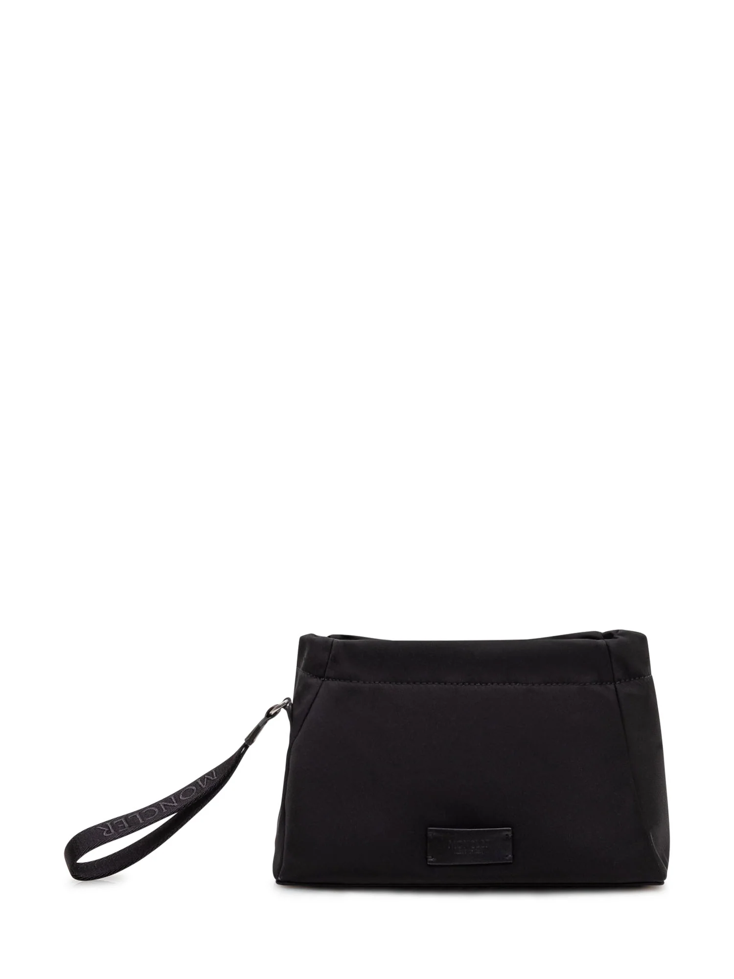 Moncler Compact Handheld Pouch Handbag with Logo Detail - Image 3