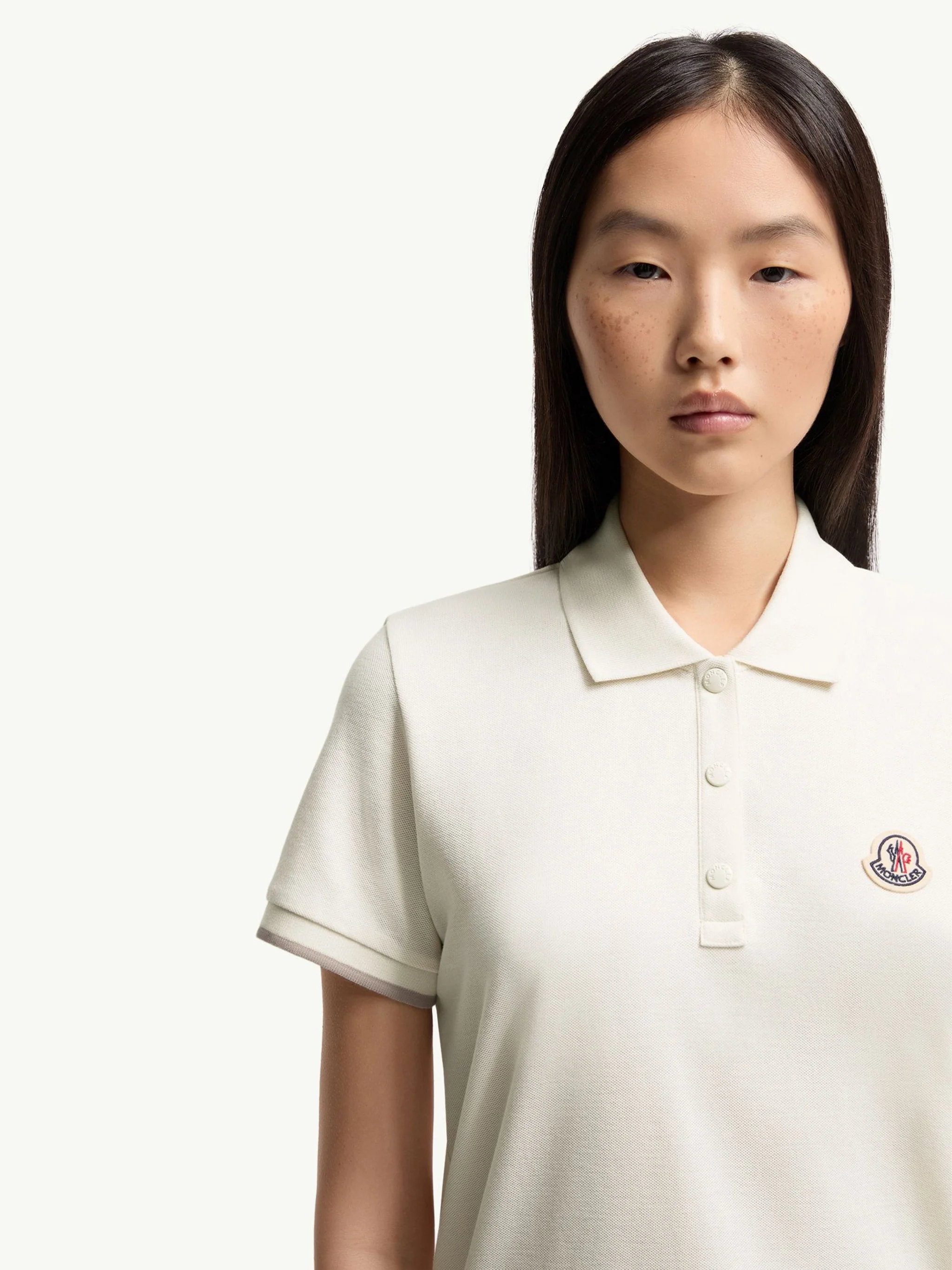 Moncler Cotton Snap Button T-Shirt with Logo Patch - Size S - Image 5