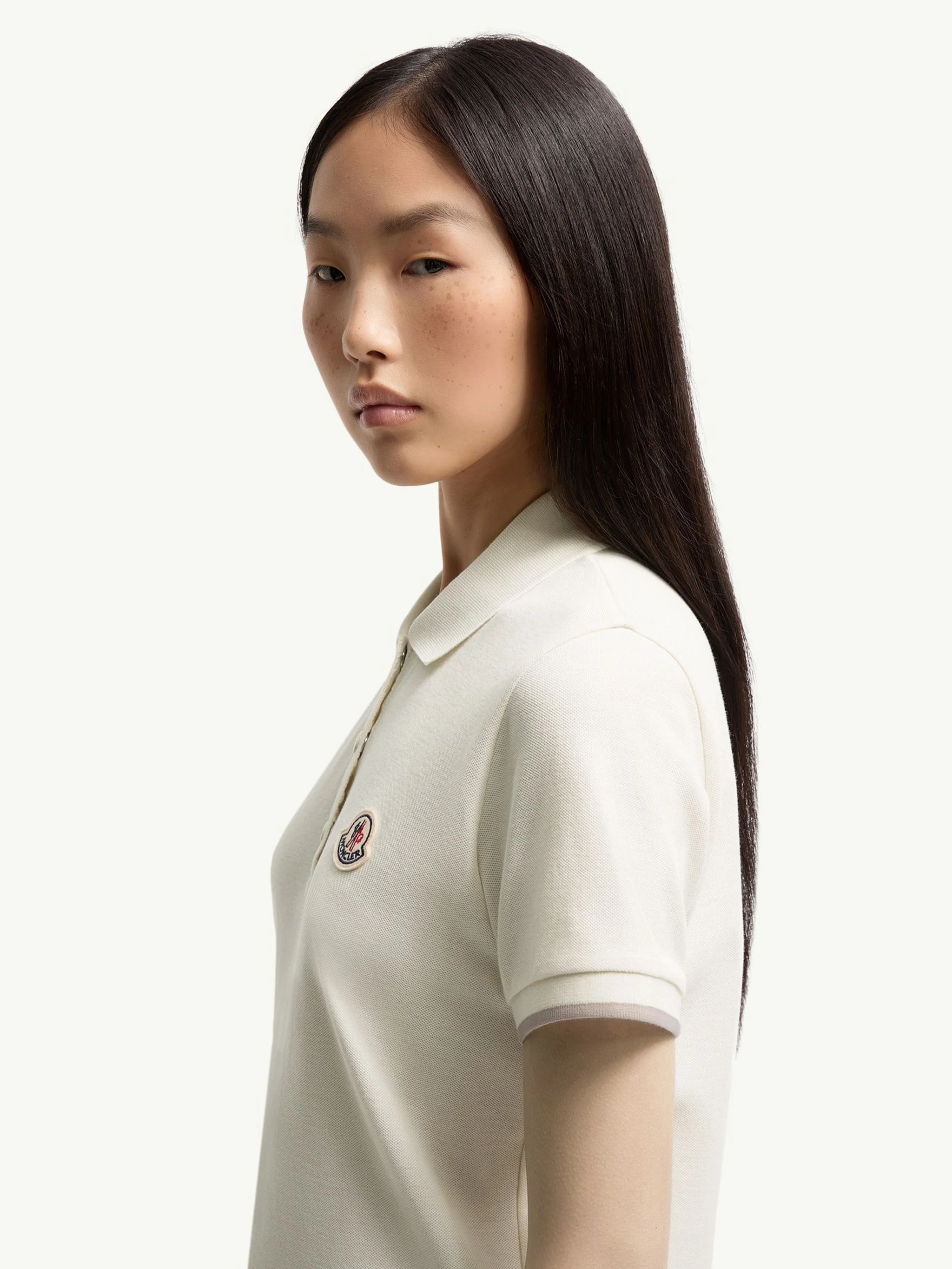 Moncler Cotton Snap Button T-Shirt with Logo Patch - Size S - Image 6