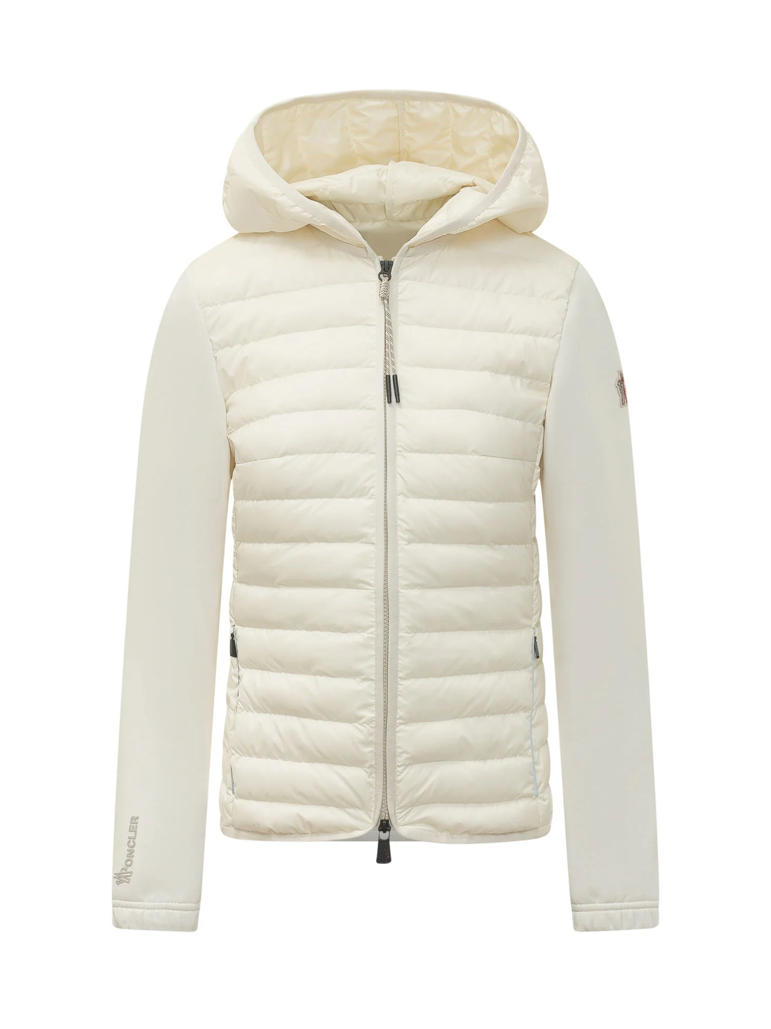 Moncler Grenoble Hybrid Cardigan with Hood and Zip