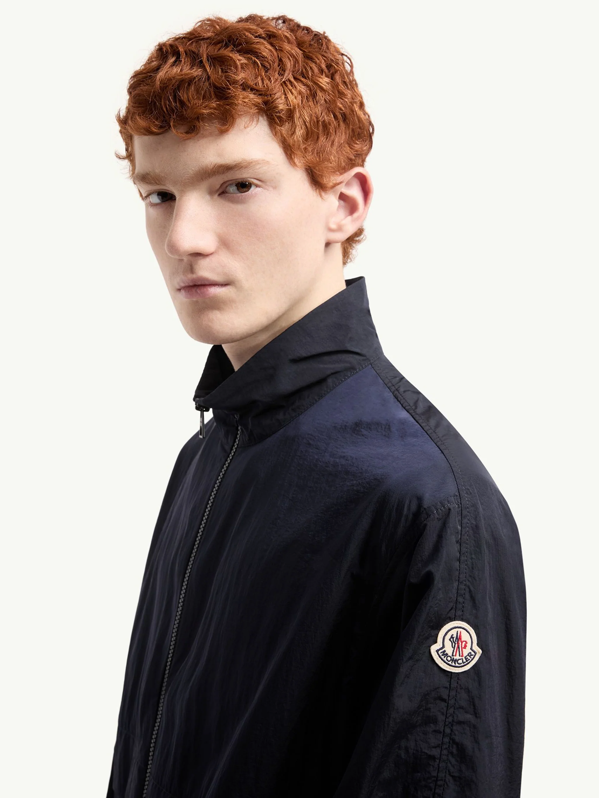 Moncler High Collar Zip Jacket with Pockets - Image 6