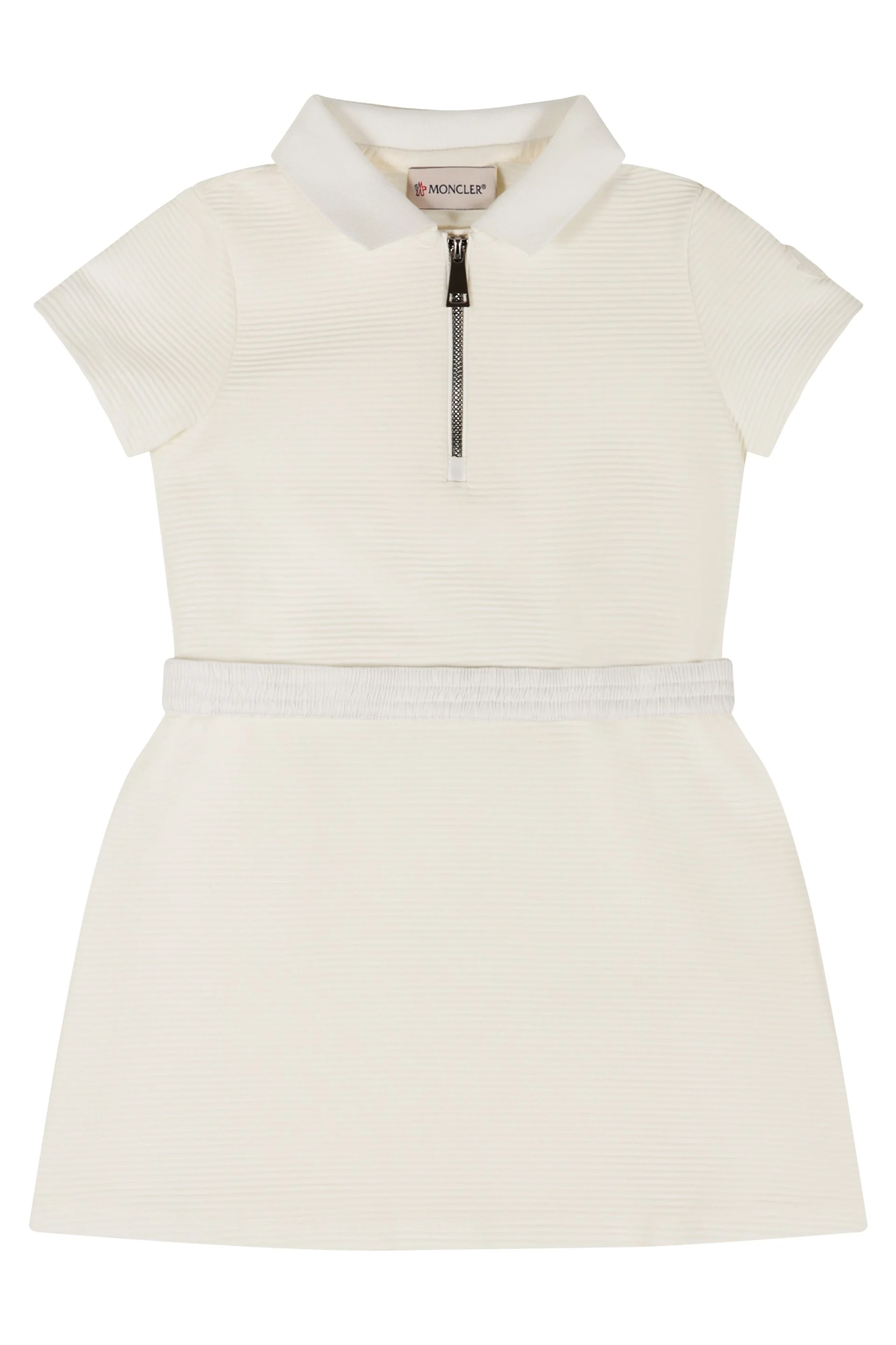 Moncler Kids Cotton-blend Piqué Polo Dress