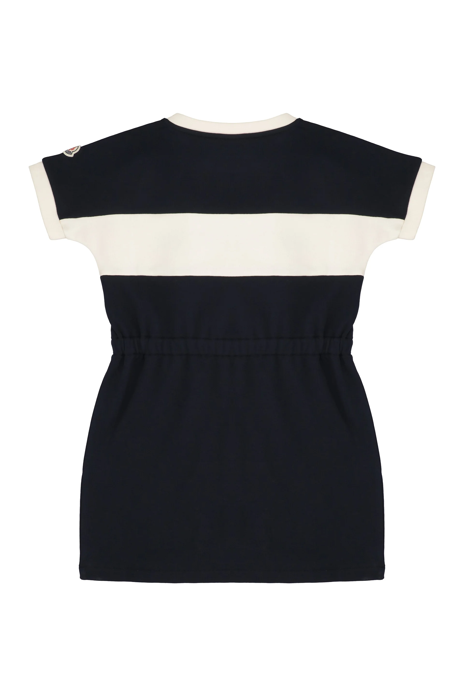 Moncler Kids Girls Striped Logo Cotton Dress - Image 2