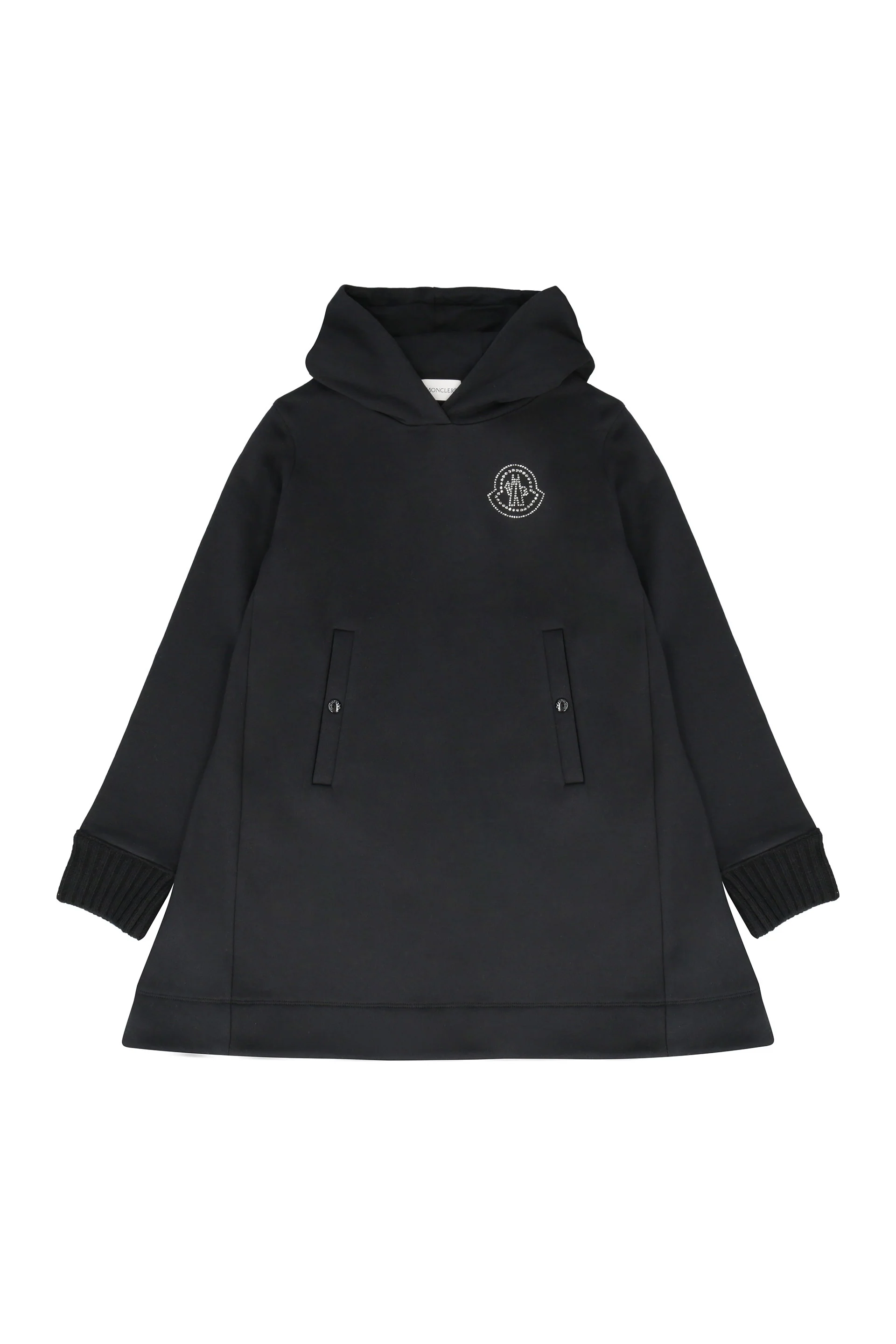 Moncler Kids Logo-embellished Hooded Jumper Dress