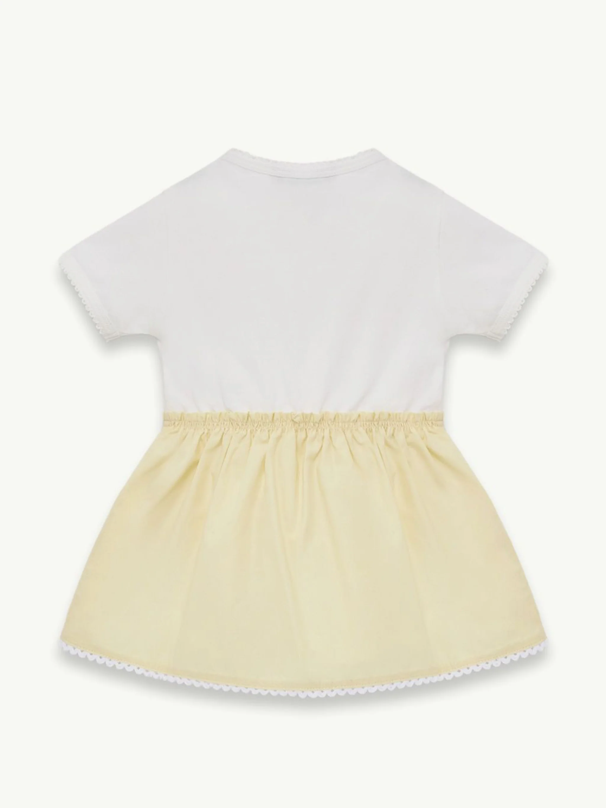 Moncler Kids Mini Gathered Skirt Dress with Snap Closure - Image 2