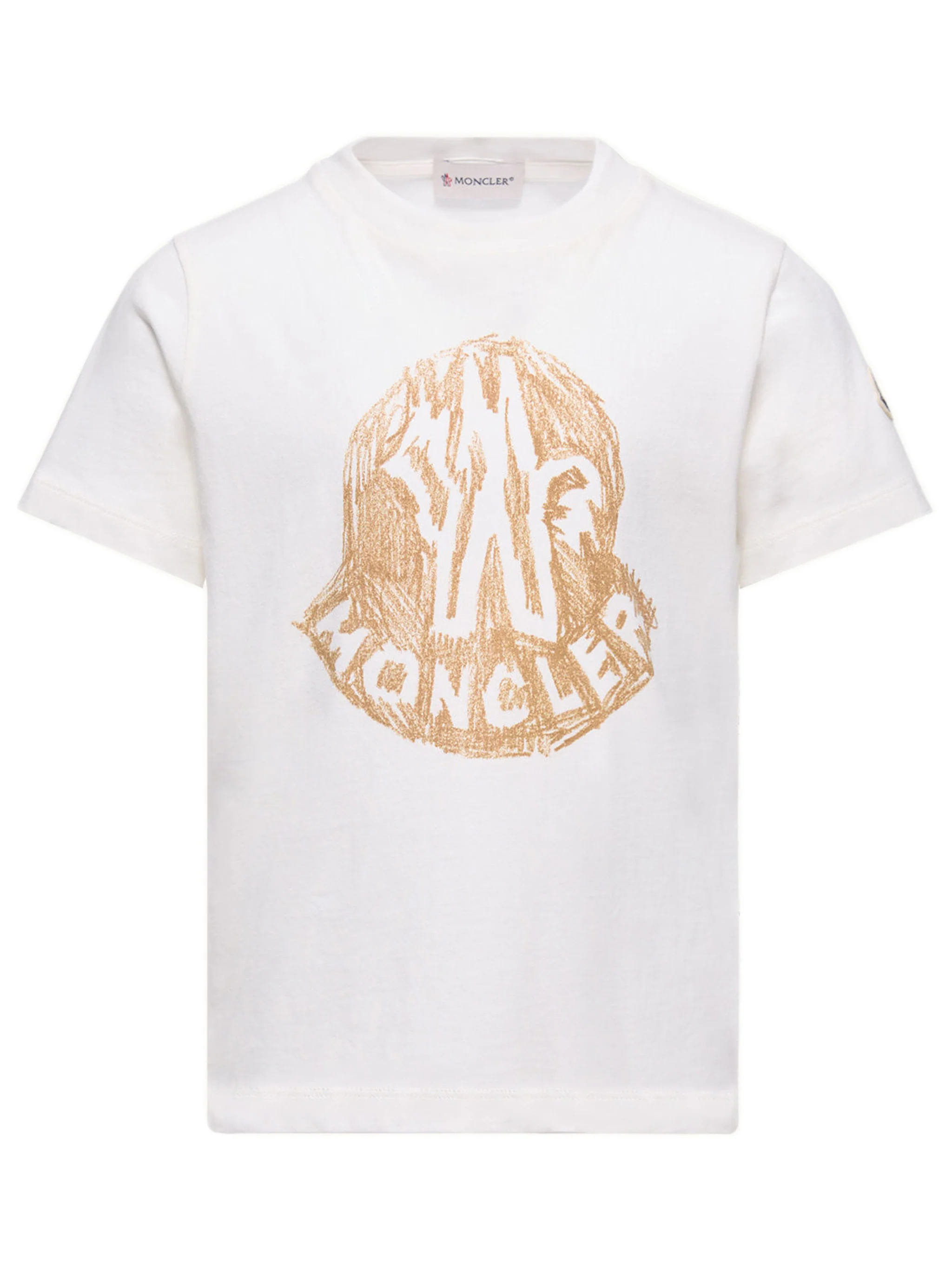 Moncler Kids Mini Logo Print T-Shirt for Boys