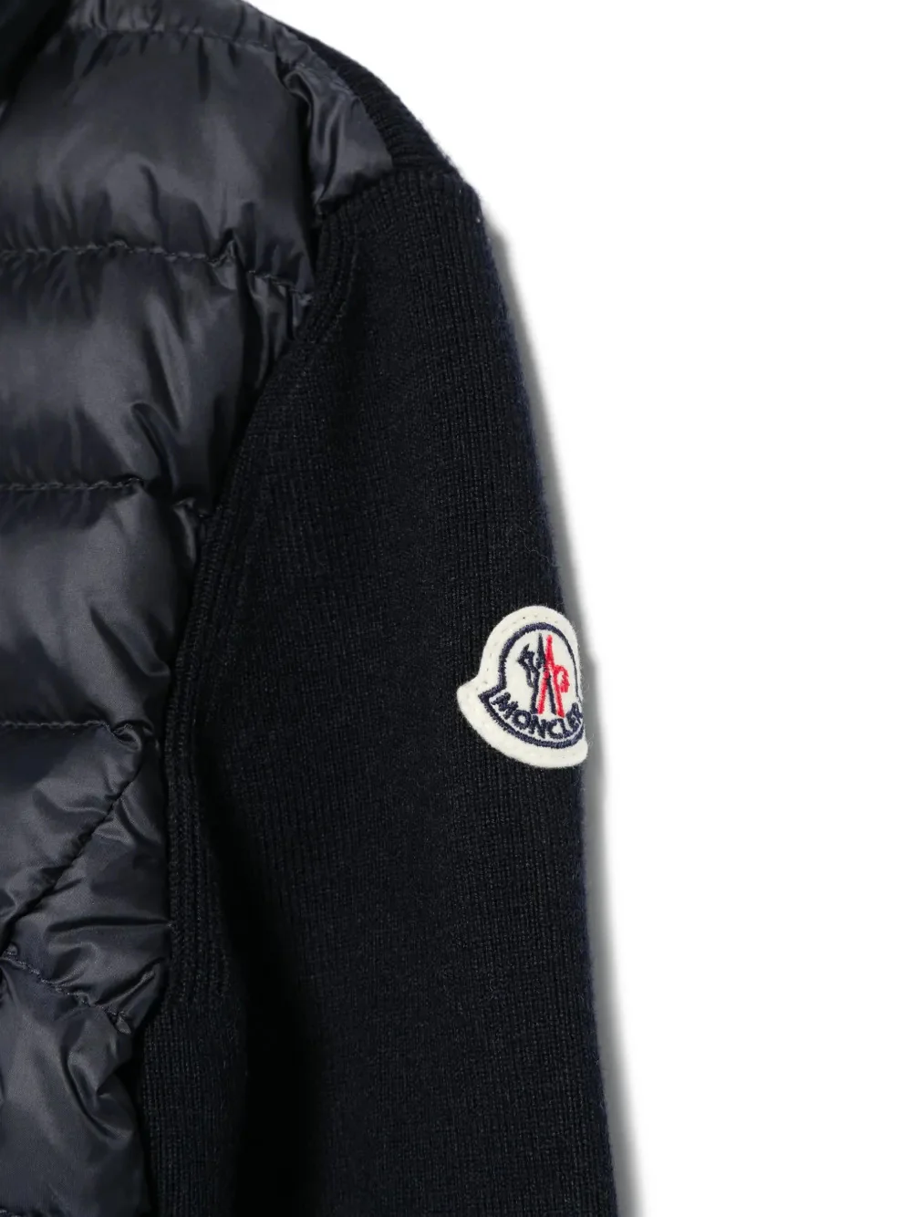 Moncler Kids Mini RecANDcled Longue Saison Down-Filled Polo Neck Sweater - Image 3