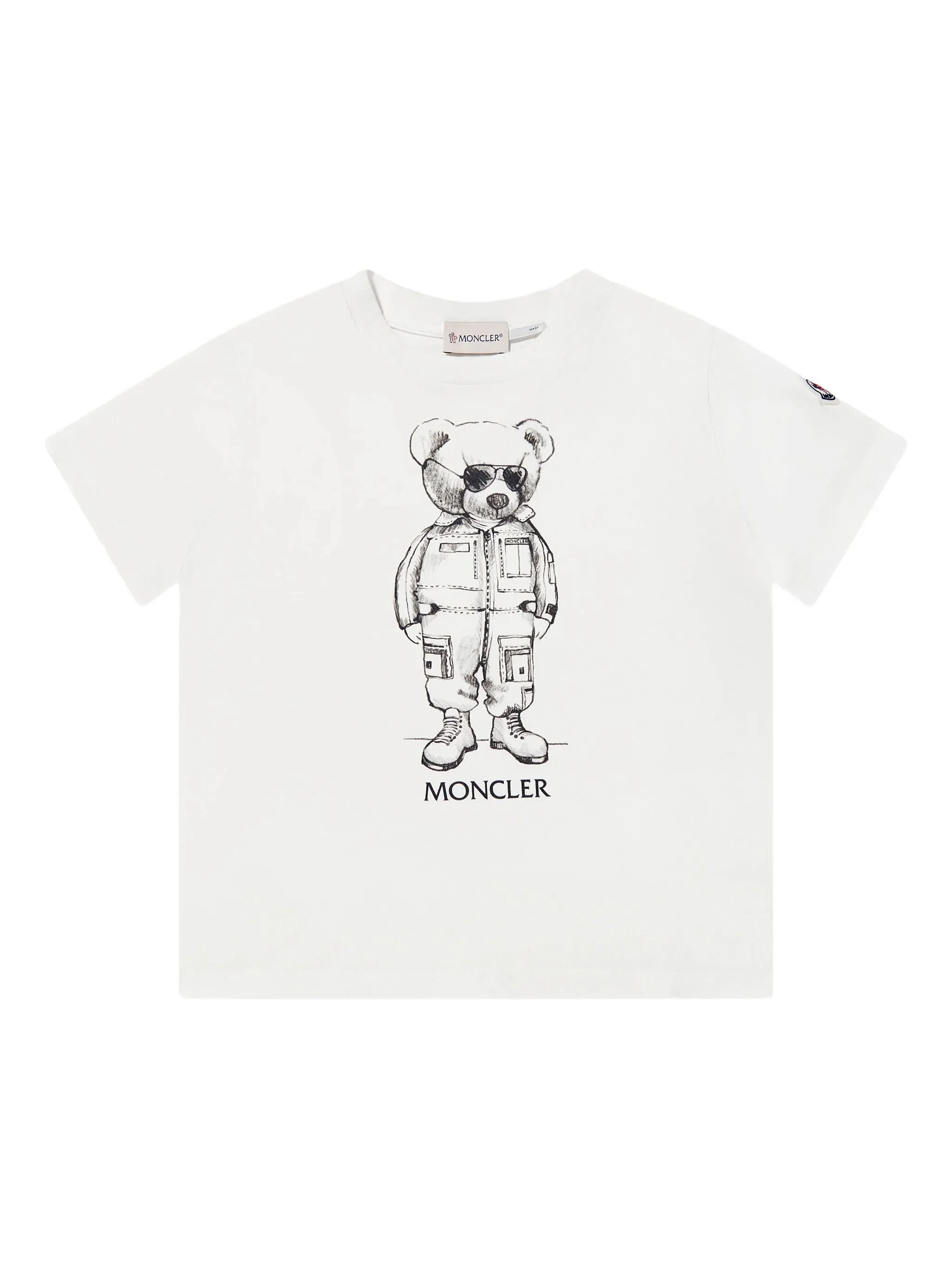 Moncler Kids Mini Short Sleeve Printed T-Shirt