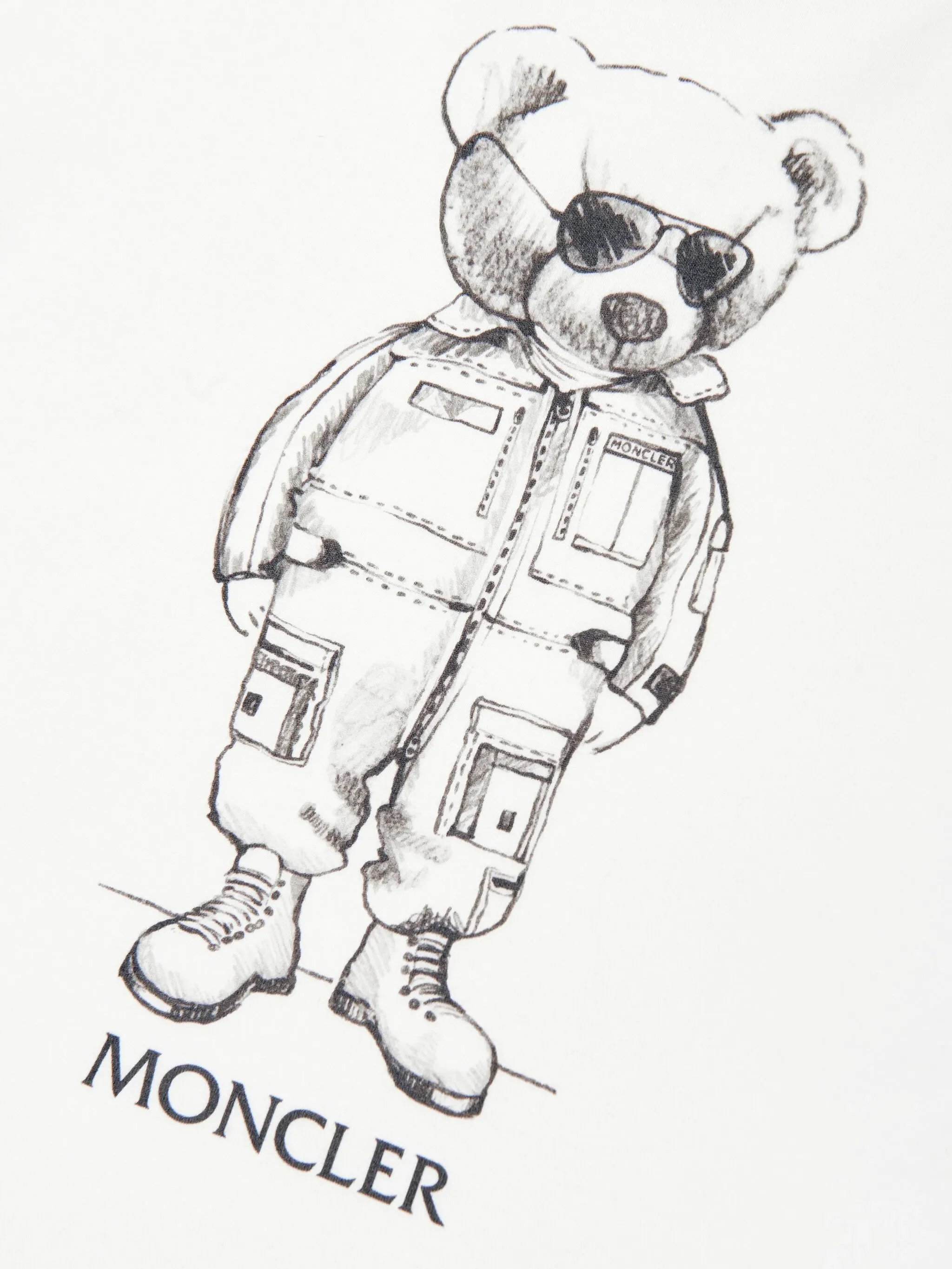 Moncler Kids Mini Short Sleeve Printed T-Shirt - Image 3