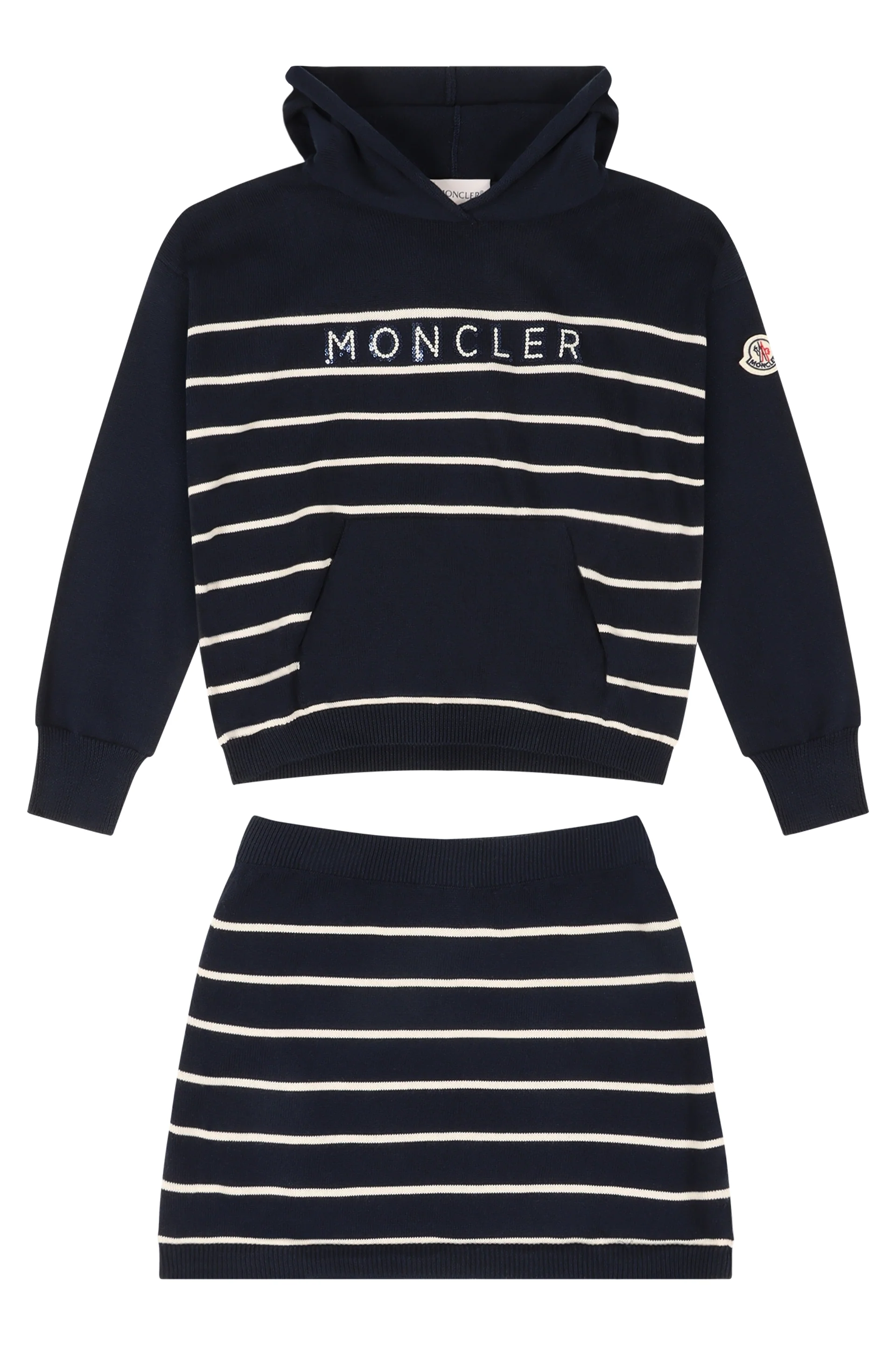Moncler Kids Mini Two-Piece Cotton Suit for Girls