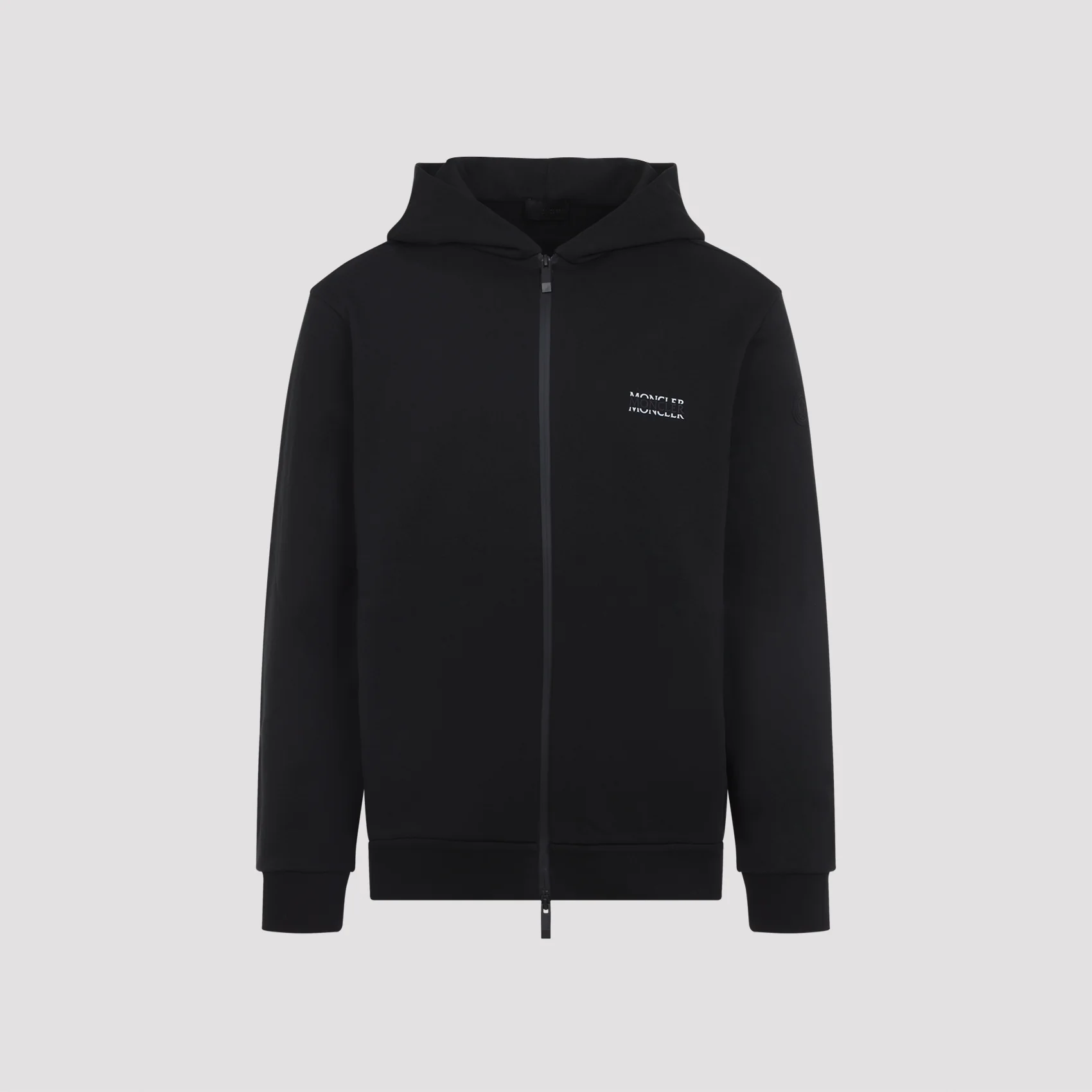 MONCLER Logo Cotton Zip-Up Sweatshirt