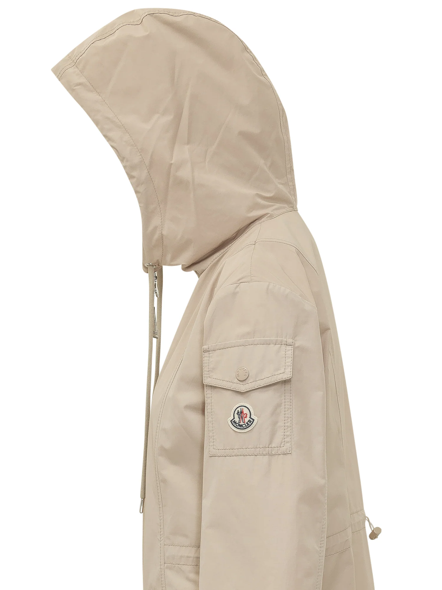 Moncler Long Down Jacket with Hood and Pockets - Image 4