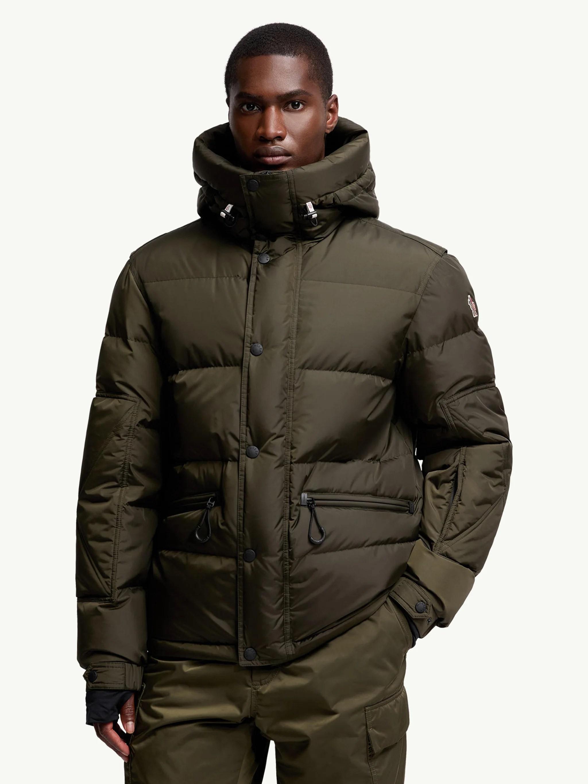 Moncler Men's Down-Filled Mini Jacket with Adjustable Hood - Size 2 - Image 4