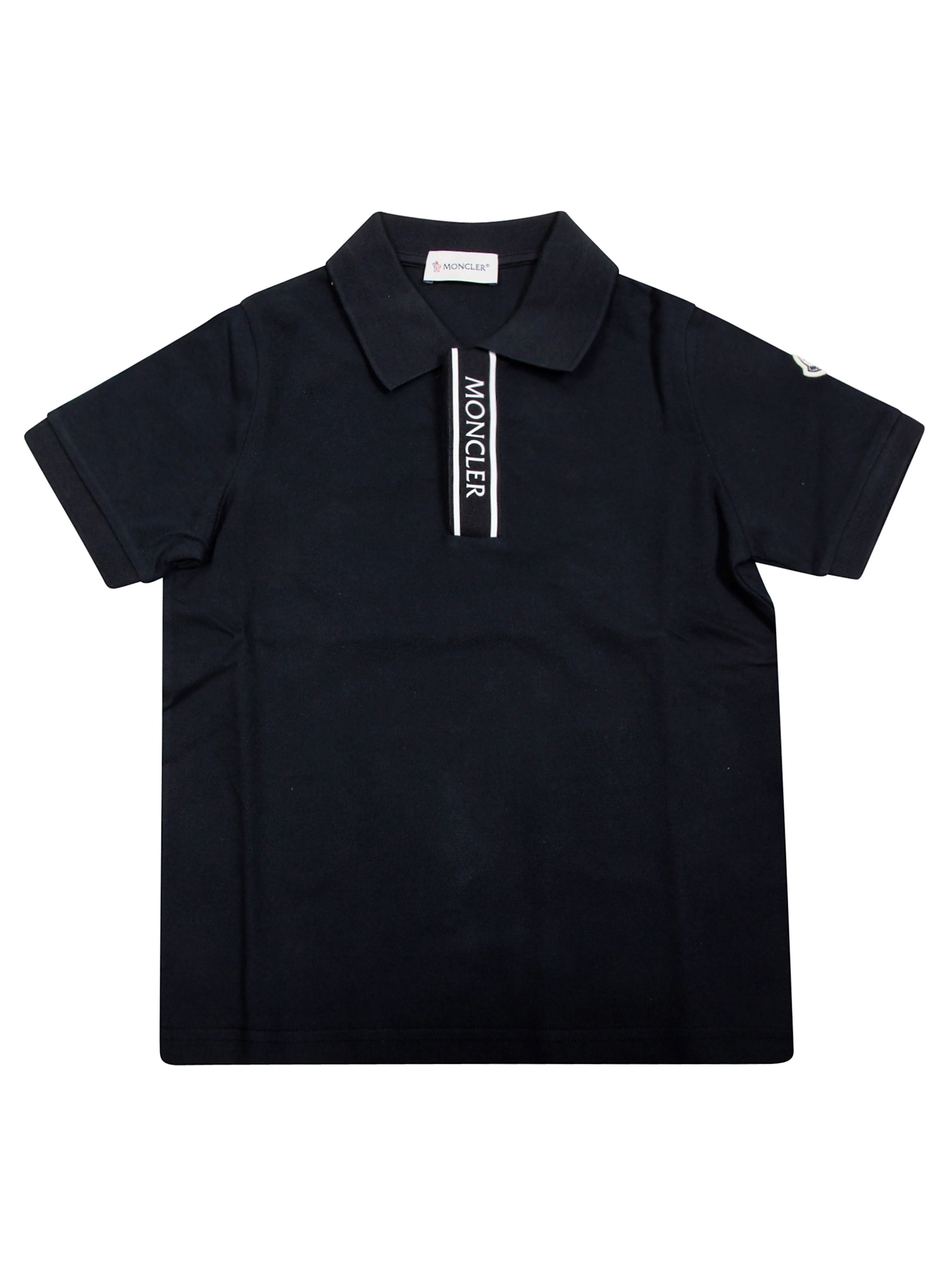 Moncler Mini Polo with Cut Sleeves
