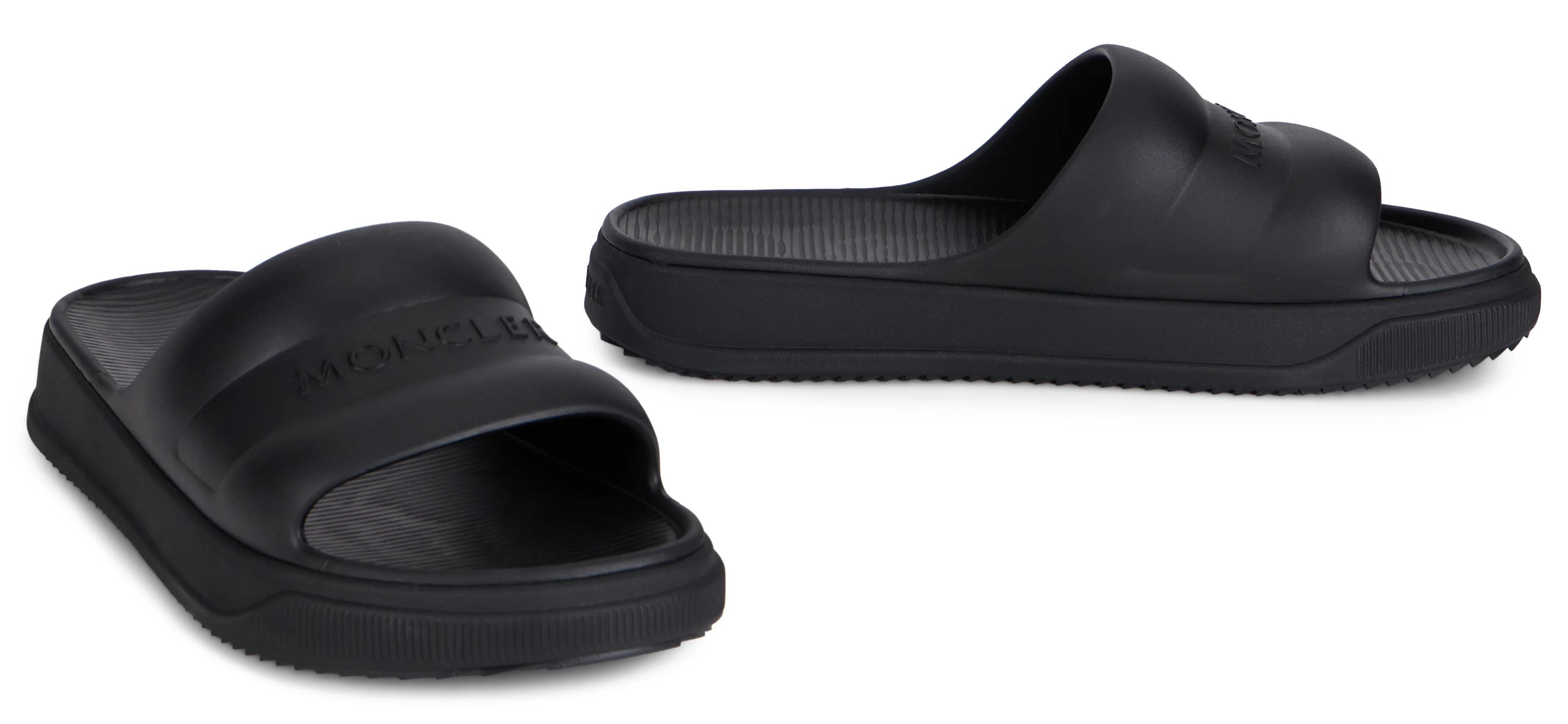 Moncler Minimalist Slip-On Slippers with Embossed Logo - Image 3