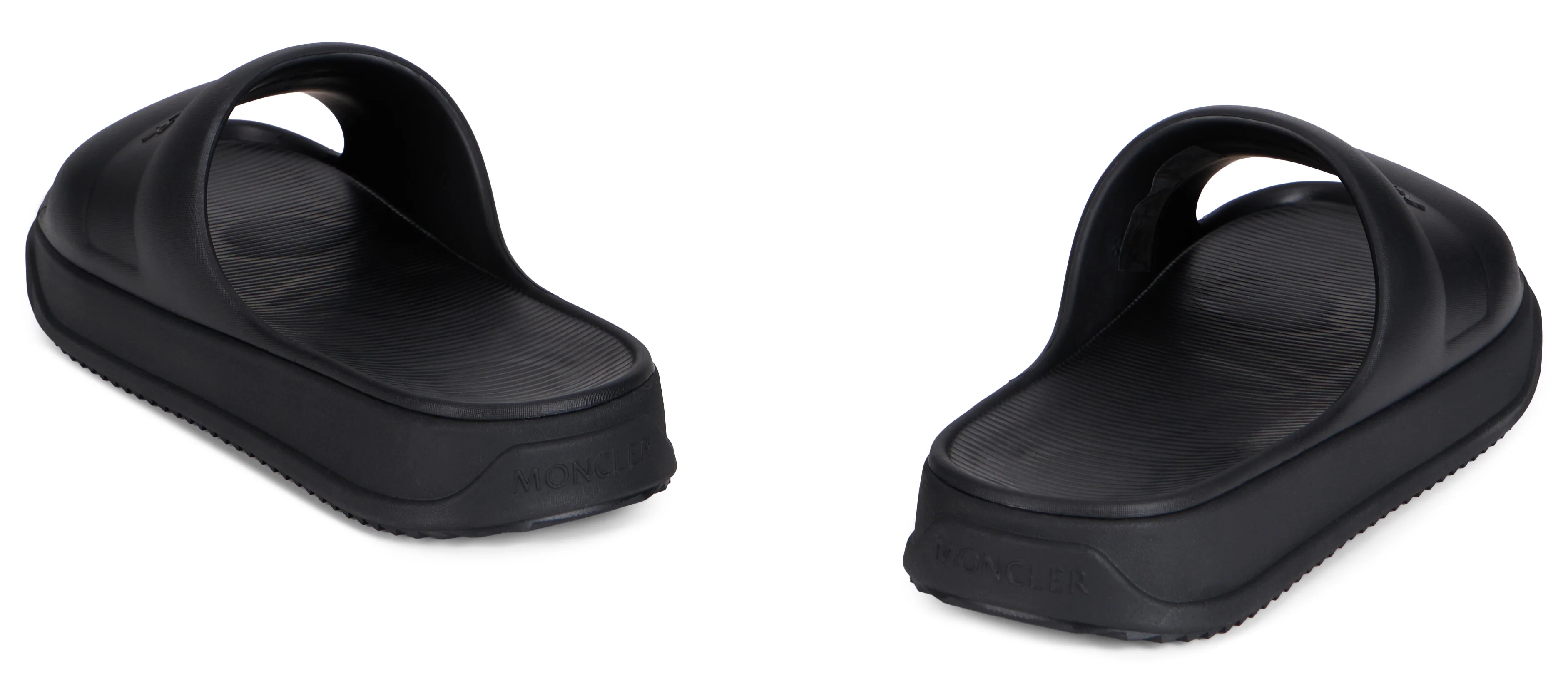 Moncler Minimalist Slip-On Slippers with Embossed Logo - Image 4