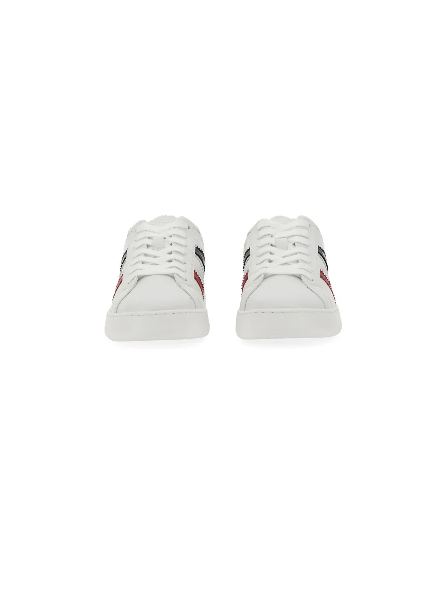 MONCLER Monaco M Faux-Leather Sneakers - Image 4