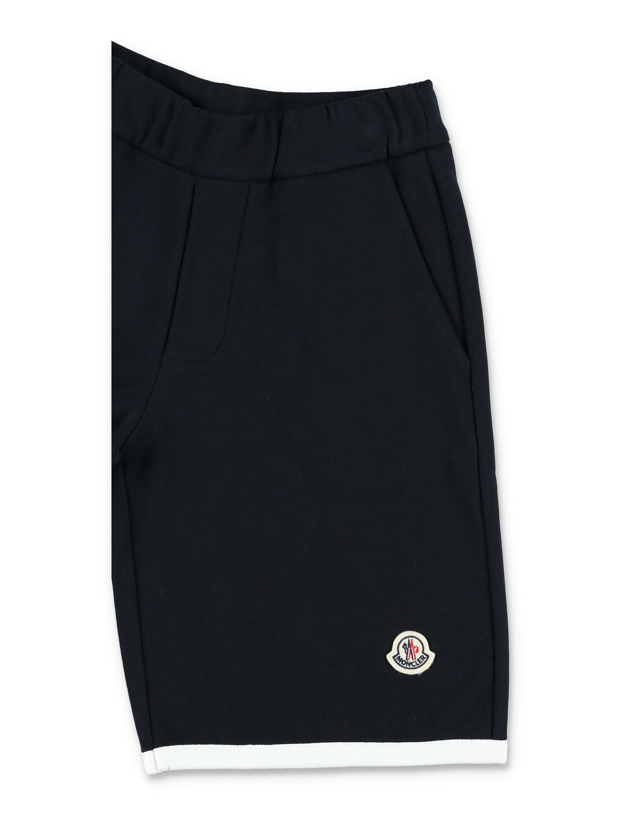 Moncler Pantaloni Corti in Jersey di Cotone Con Logo - Image 2