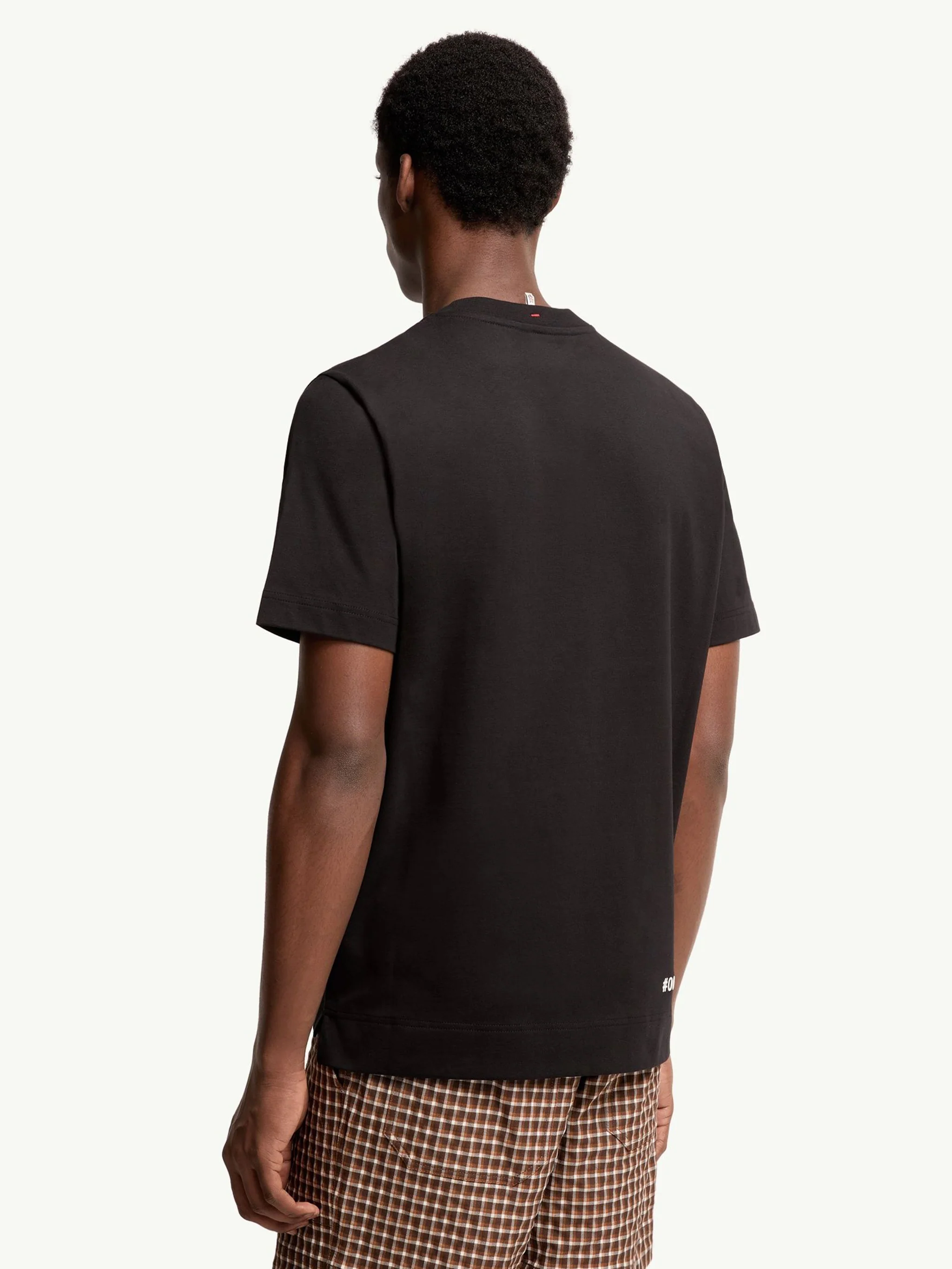 Moncler Ribbed Casual Neck Short Sleeve T-shirt Size M - Image 4