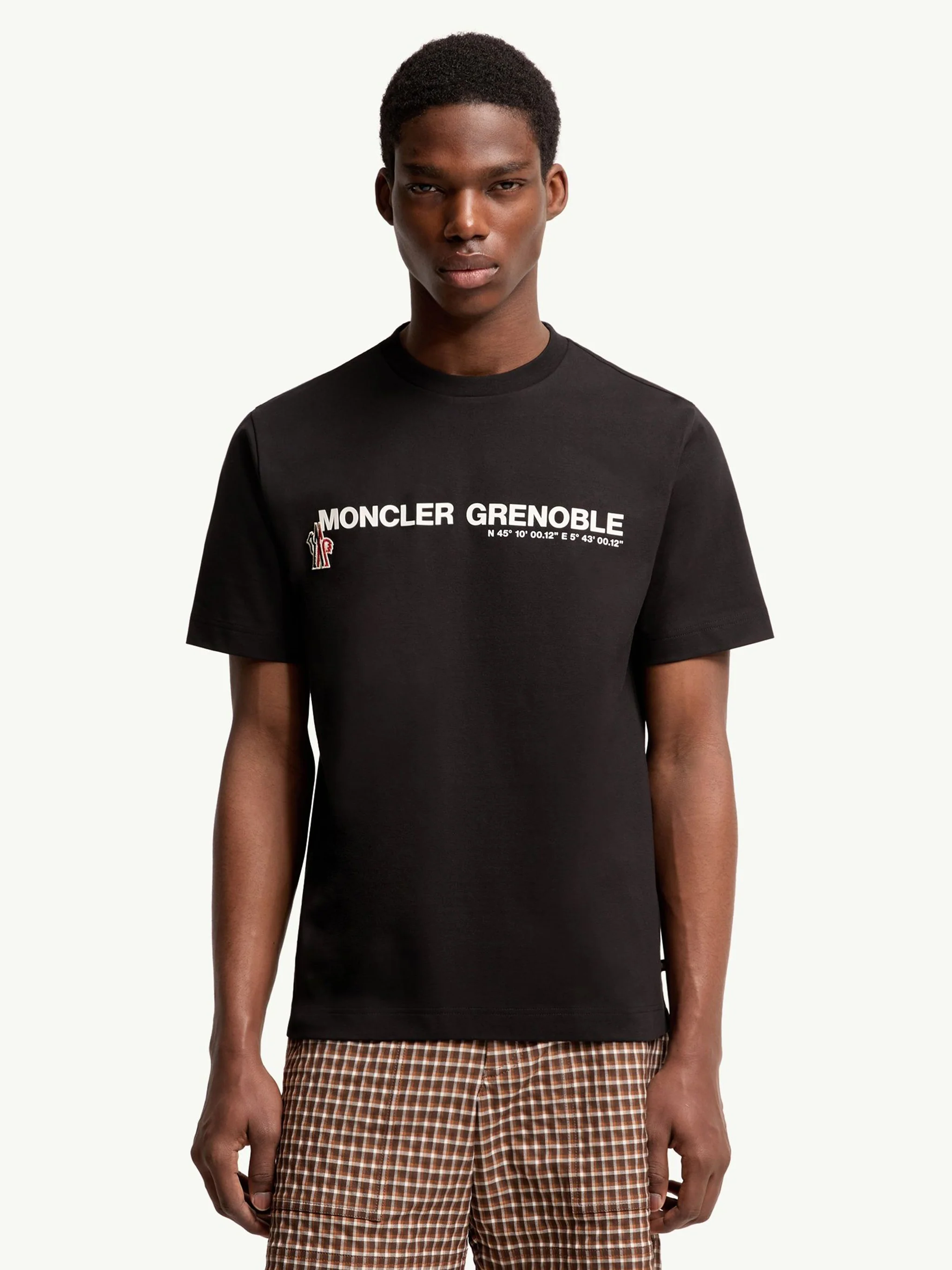 Moncler Ribbed Casual Neck Short Sleeve T-shirt Size M - Image 5