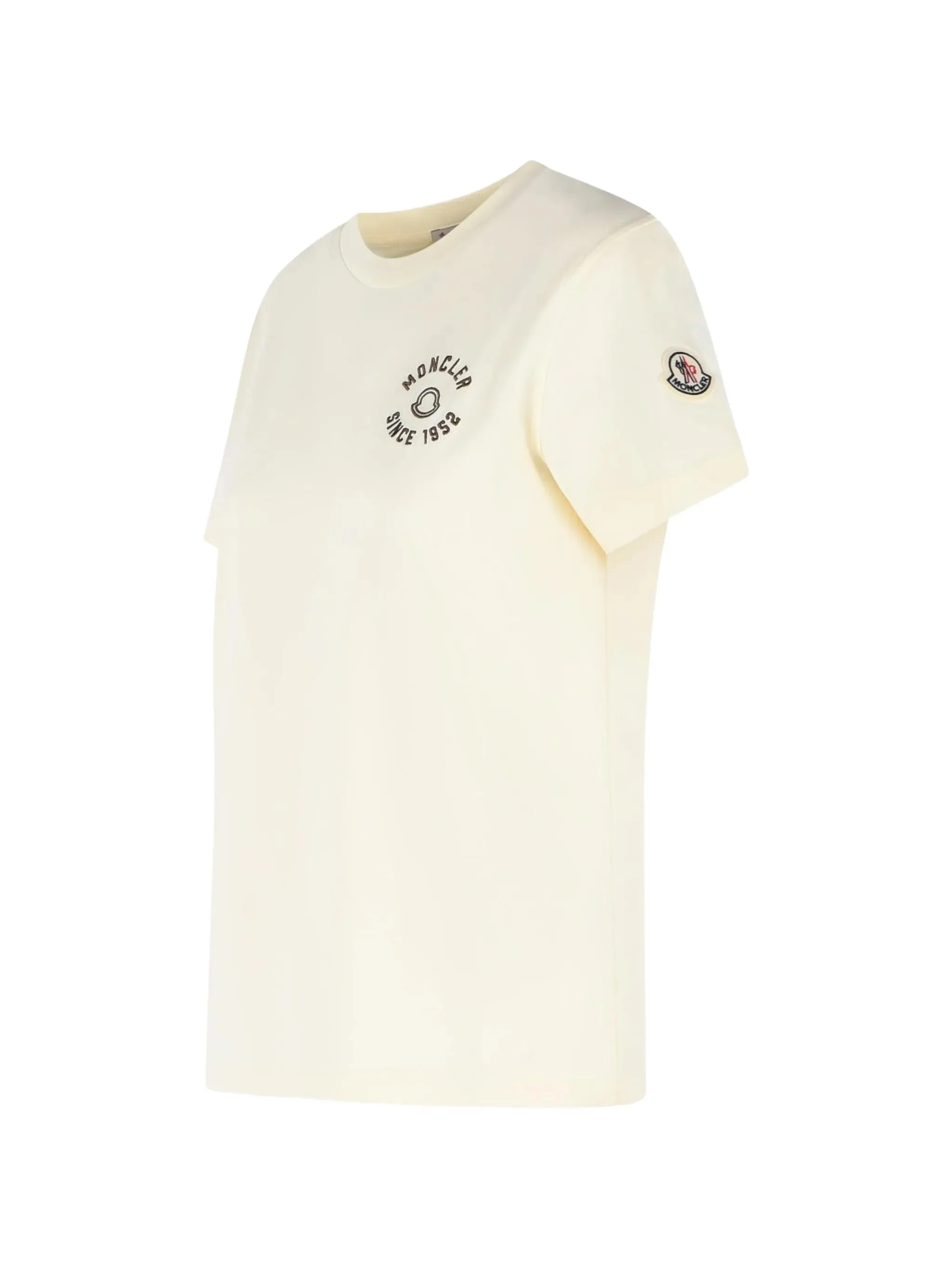 Moncler Ribbed Short Sleeve Neck T-Shirt - Size S - Image 3