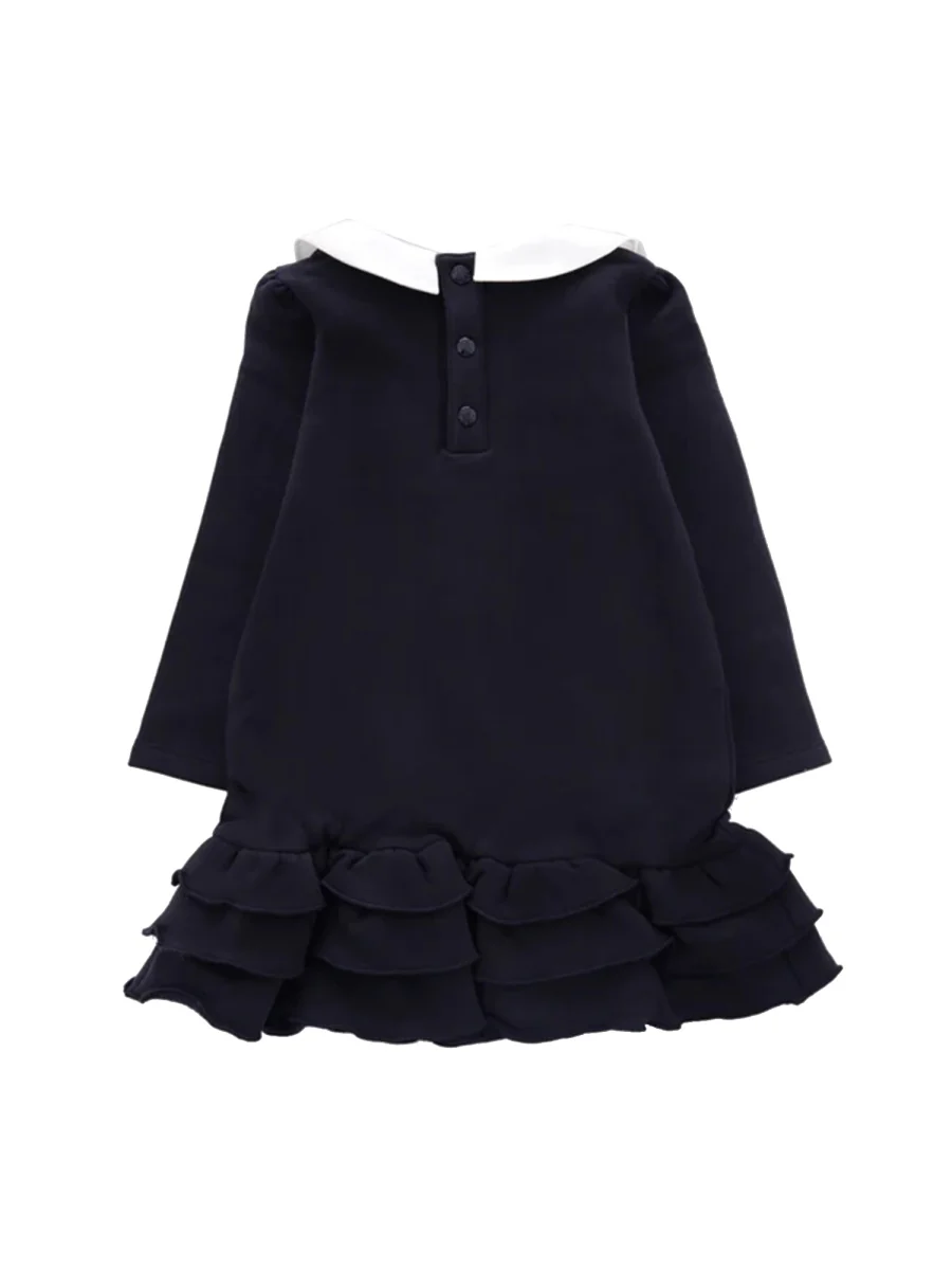 MONCLER Ruffled Cotton Dress Girl - Image 2