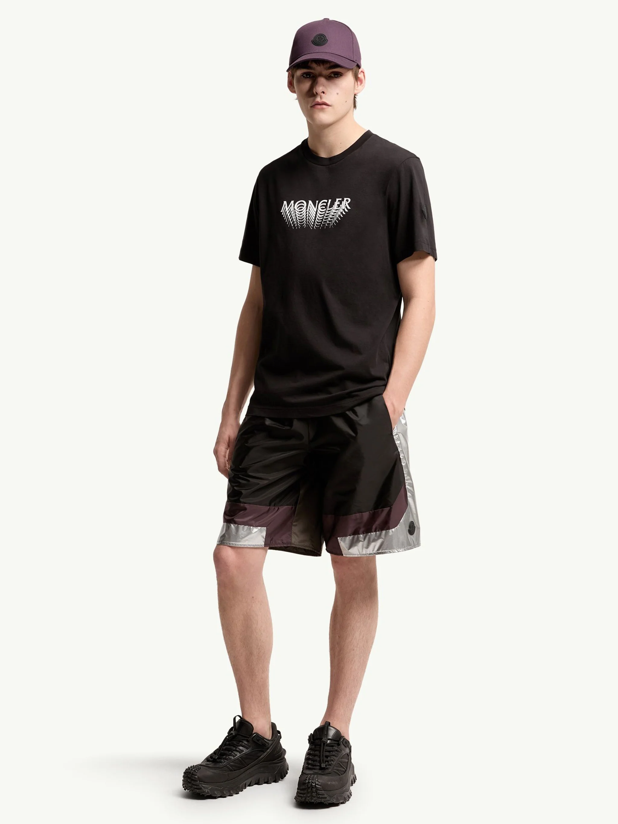 Moncler Short Sleeve Logo Tee in Medium Size - Image 2