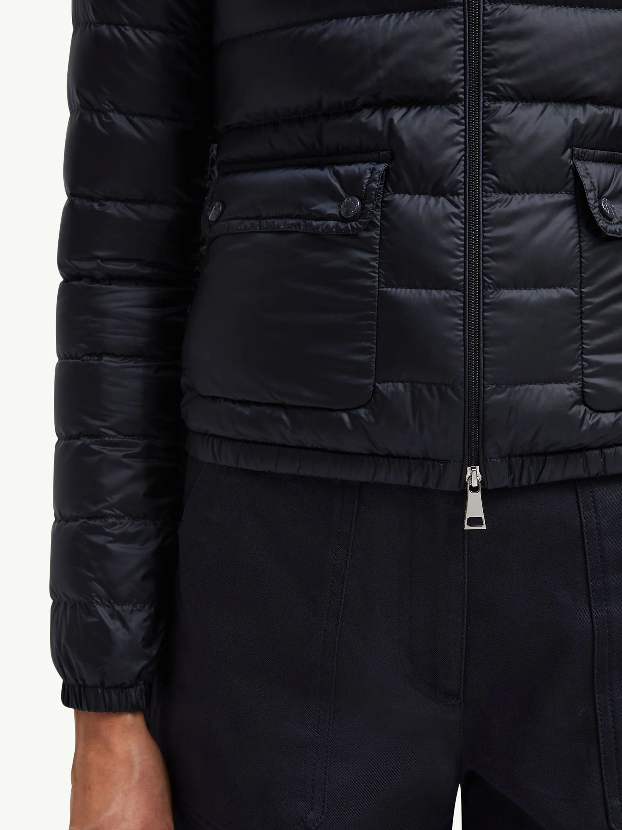 Moncler Slim Fit Long Season Coat for Women - Image 5