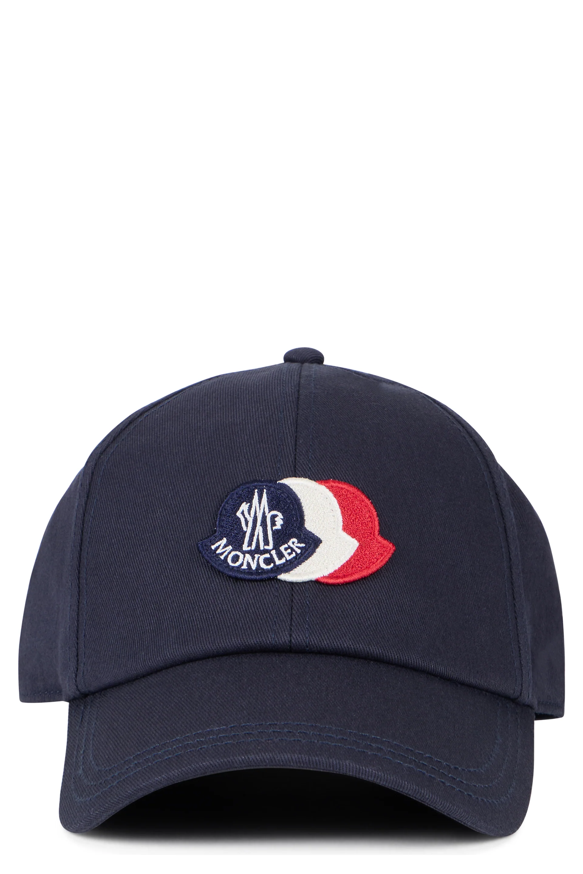 Moncler Sporty Cotton Cap with Embroidery - 7 cm Brim