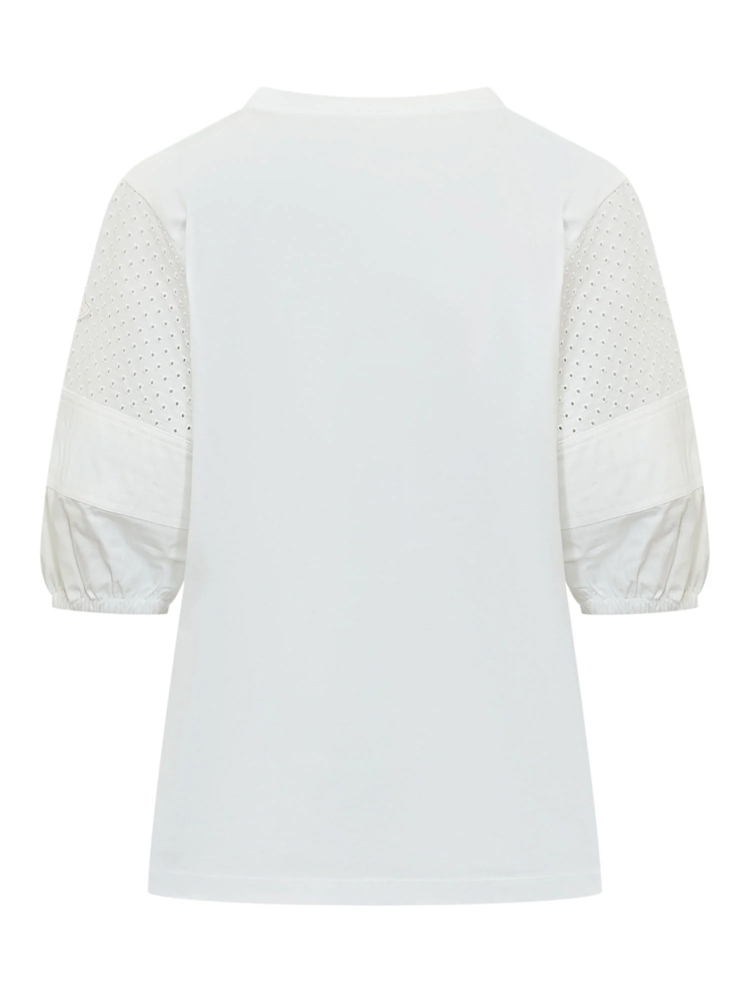 Moncler T-Shirt with Traforate Sleeves - Image 2