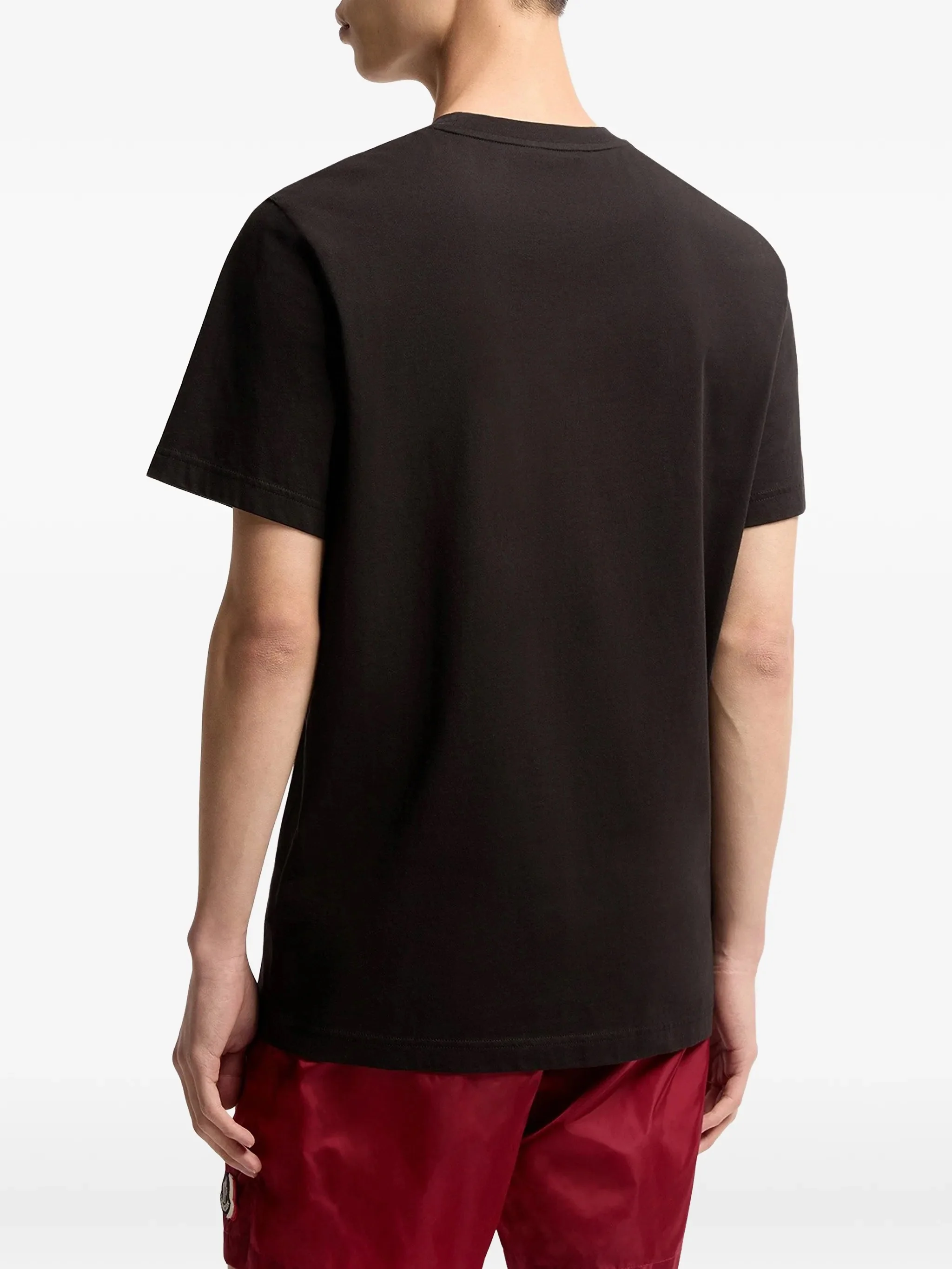 Moncler Tricolor Logo Short Sleeve T-Shirt - Size M - Image 3