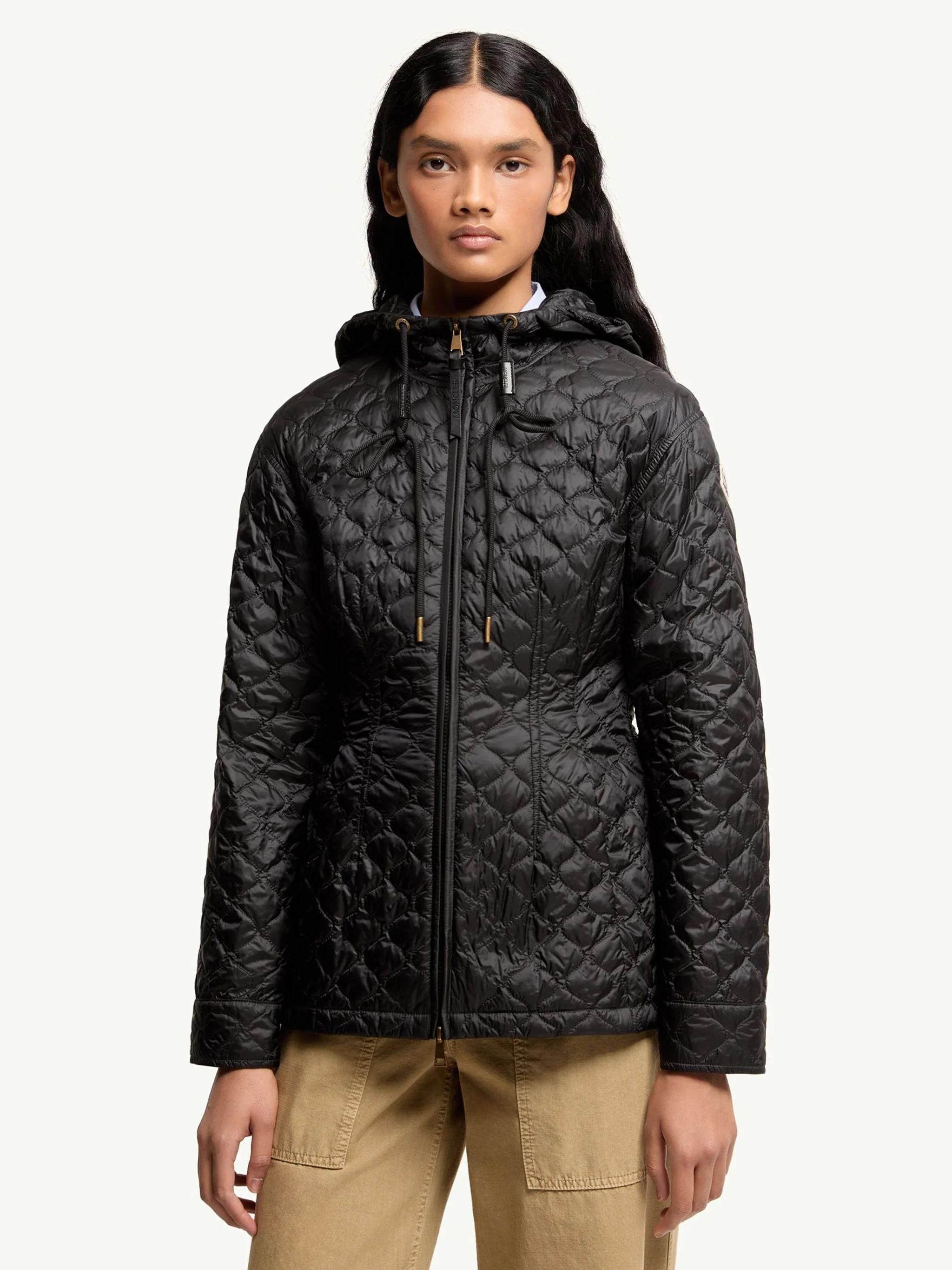 Moncler Water-Resistant Down-Filled Coat with Adjustable Hood - Size 0 - Image 4