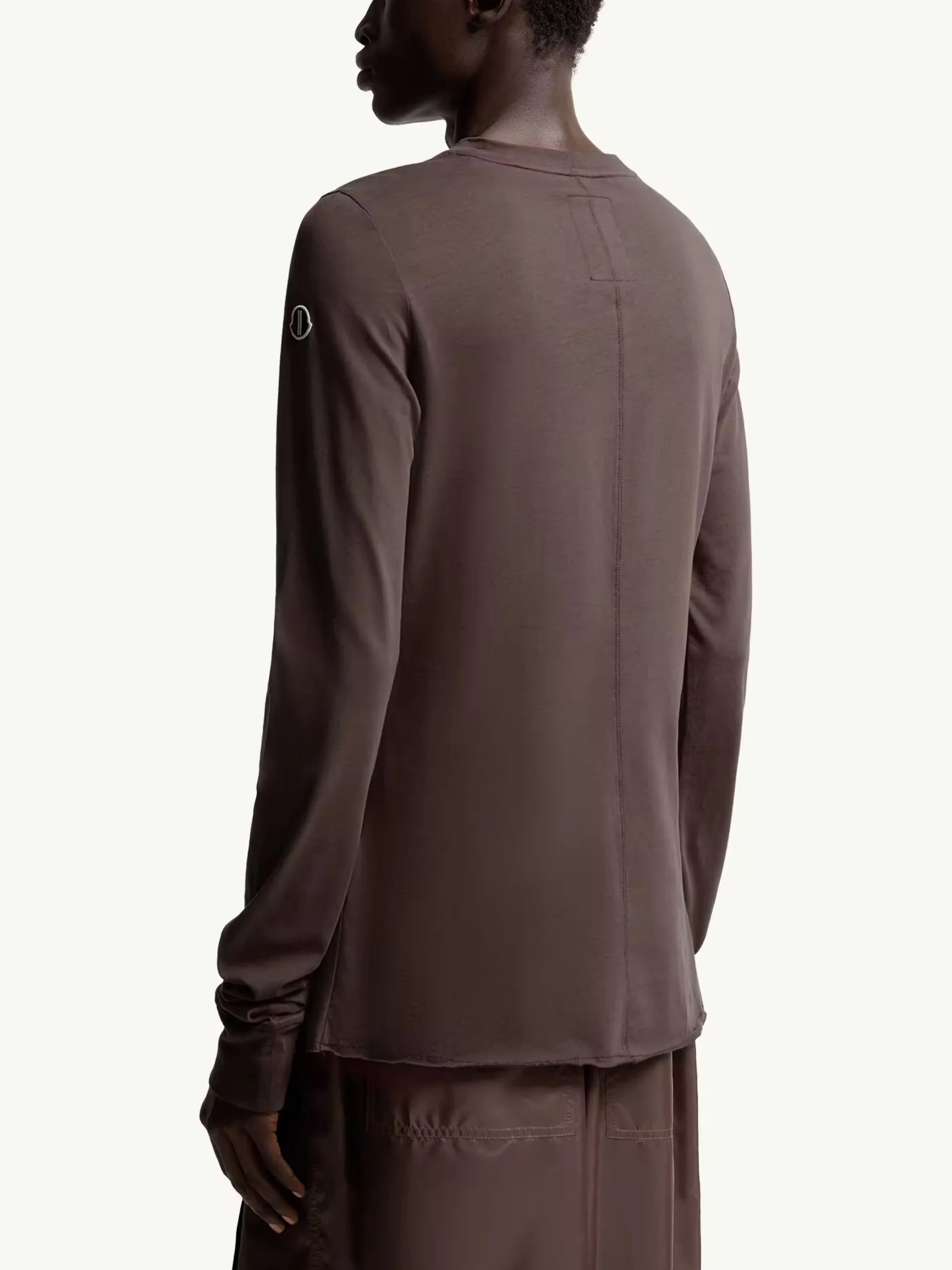 Moncler X Rick Owens Girder Long Sleeve Cotton T-Shirt - Image 2