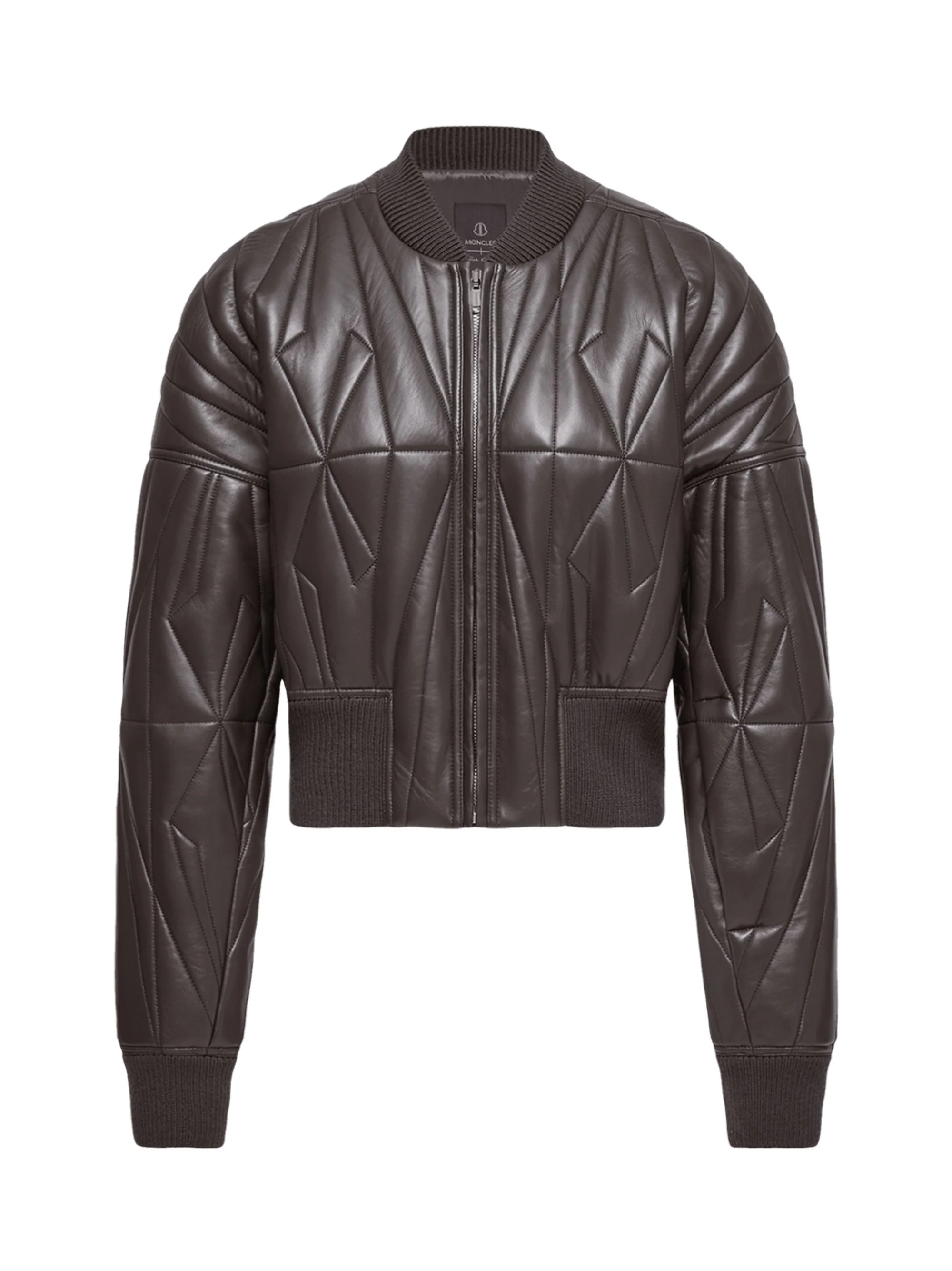 Moncler X Rick Owens Quilted Leather Bomber Jacket for Women
