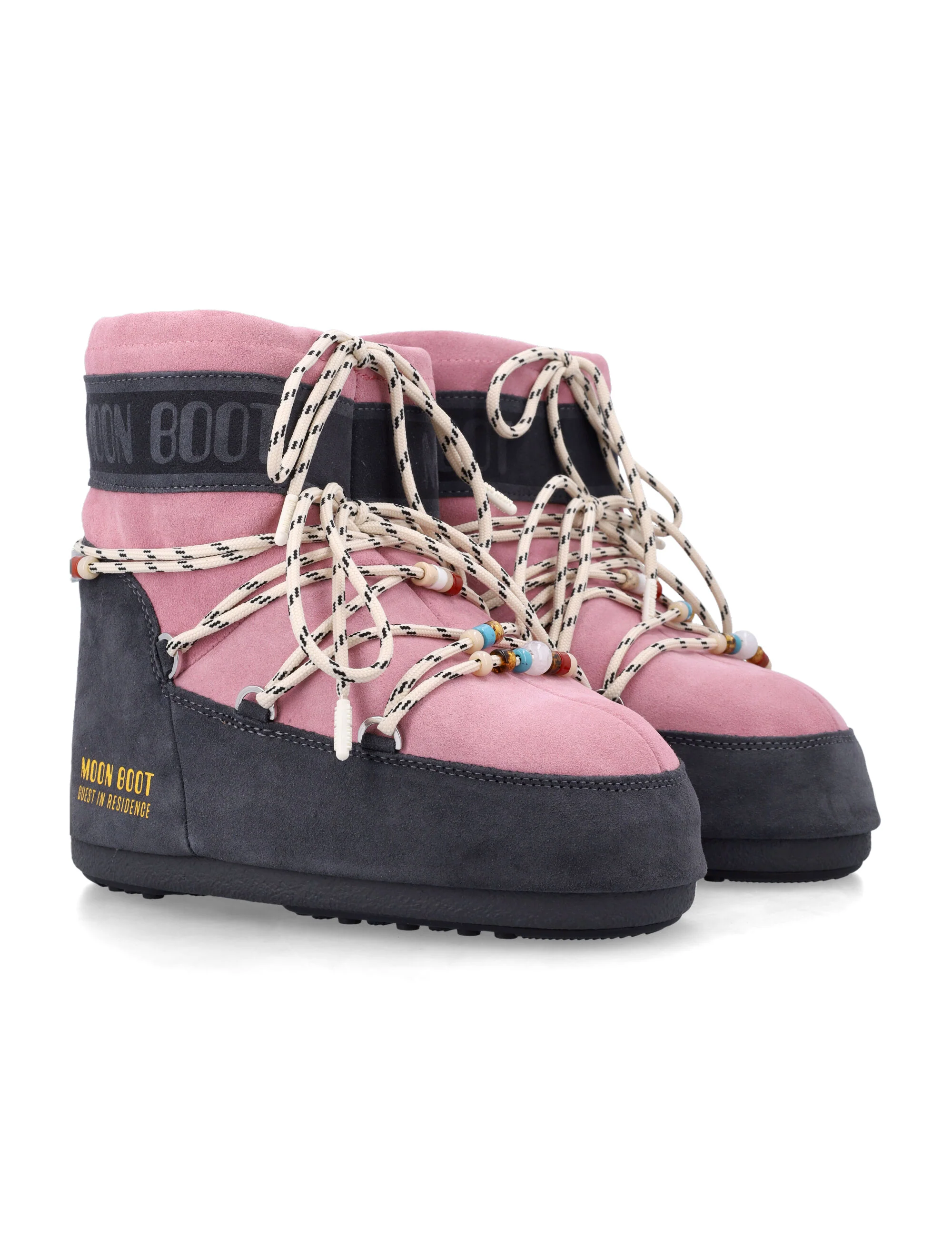 Moon Boot Low Suede Boots with Artisanal Touch - Image 2