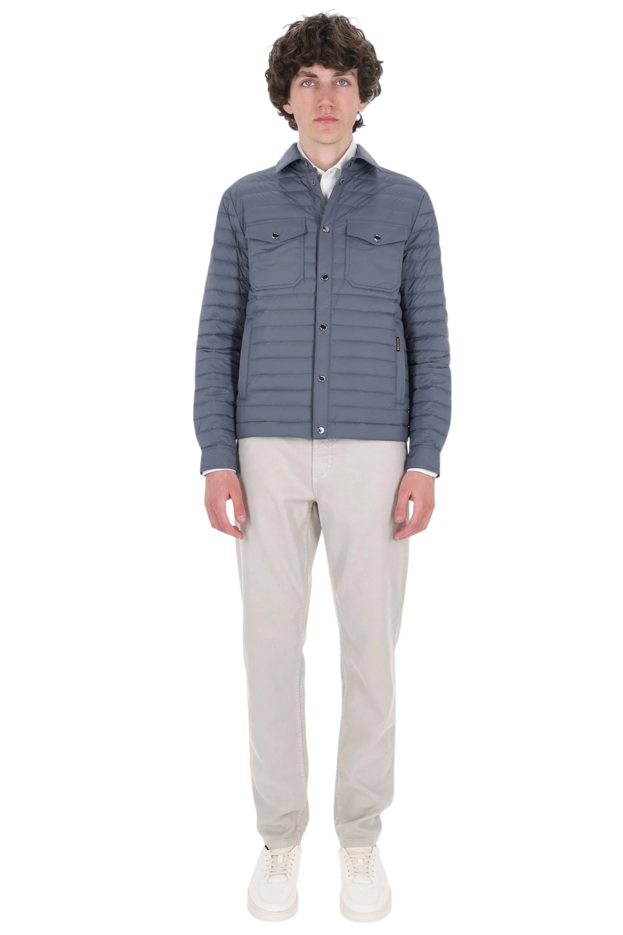 Moorer Denim Mini Coat for Men - Image 2