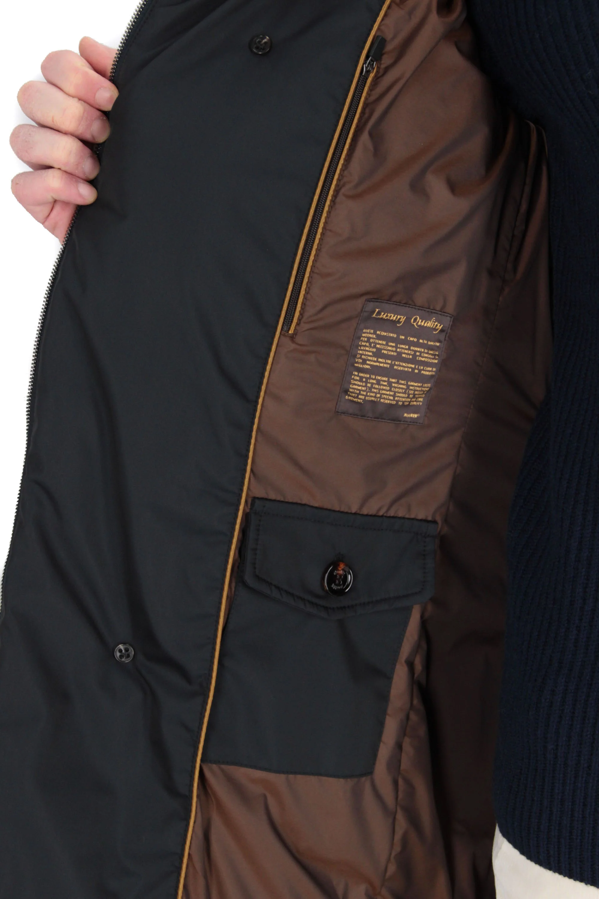Moorer Men's Elegant Mini Coat for FW24 - Image 7