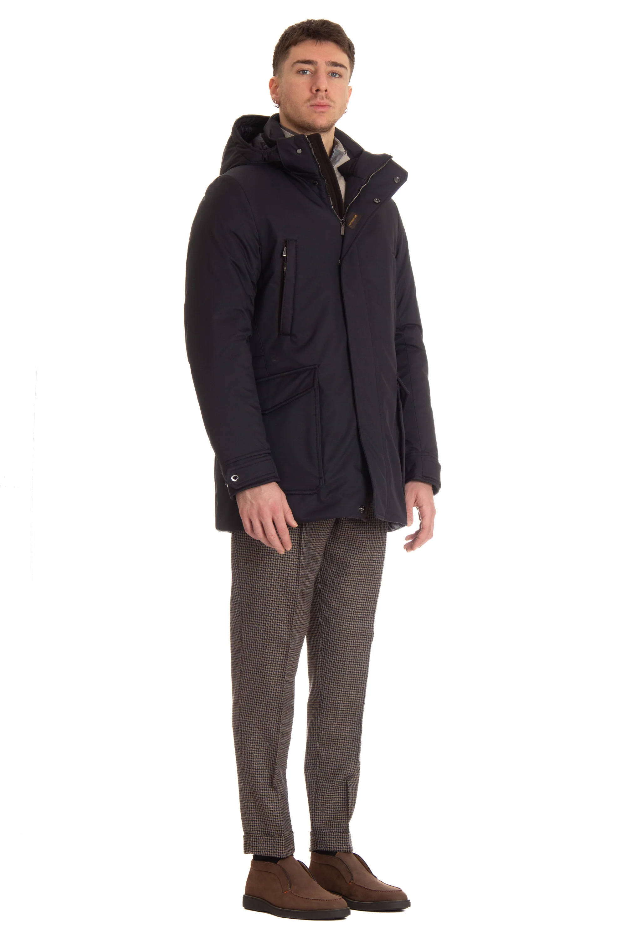Moorer Stylish Men's Mini Coat for FW23 - Image 2