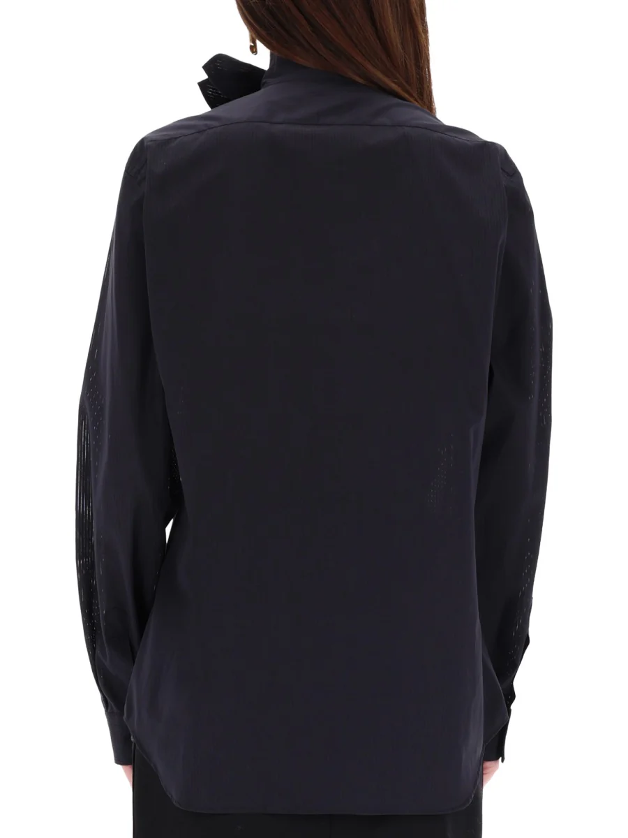MOSCHINO Bow-detail Cotton Shirt - Image 4