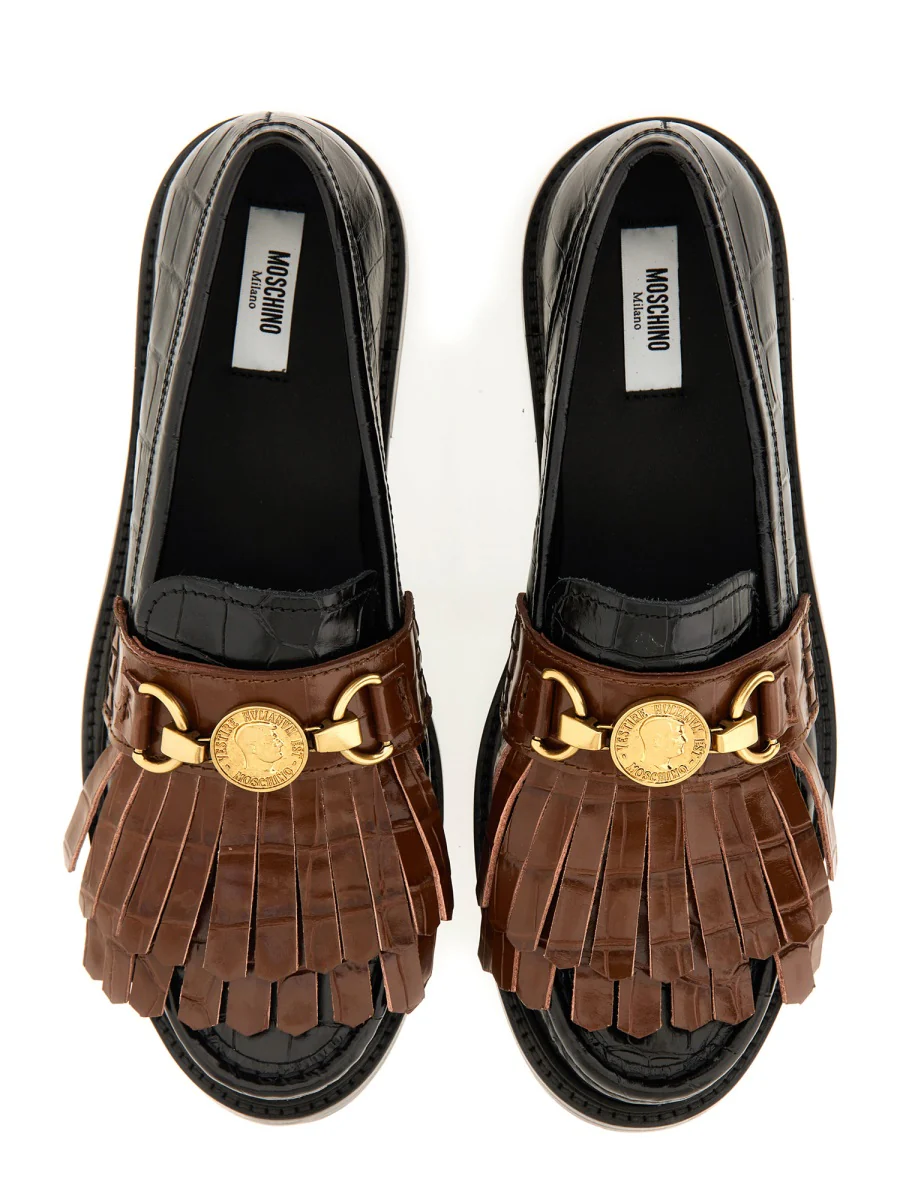 MOSCHINO COUTURE Coin-embellishment Loafers - Image 2