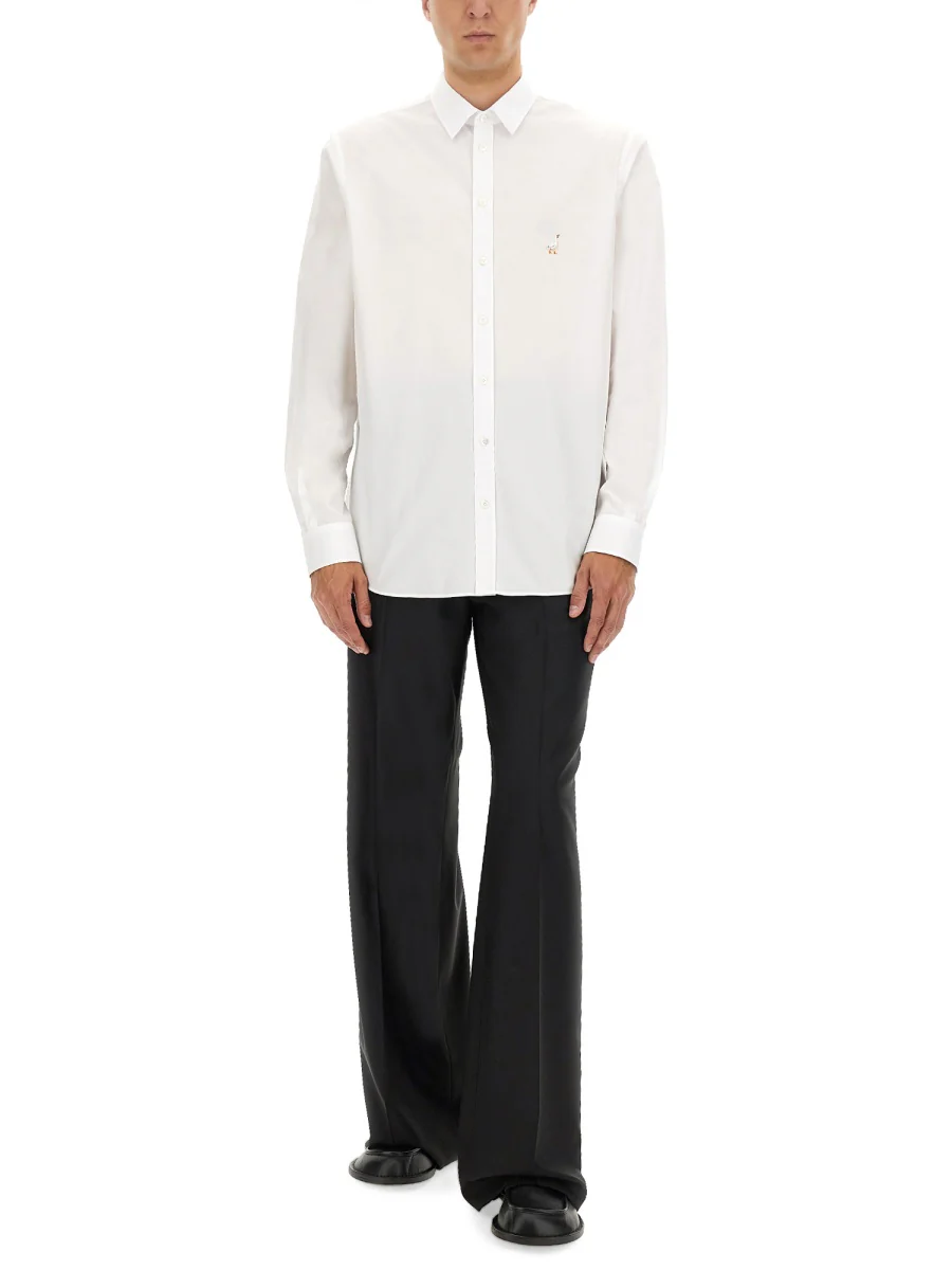 MOSCHINO COUTURE Goose Embroidered Long-Sleeved Shirt - Image 2
