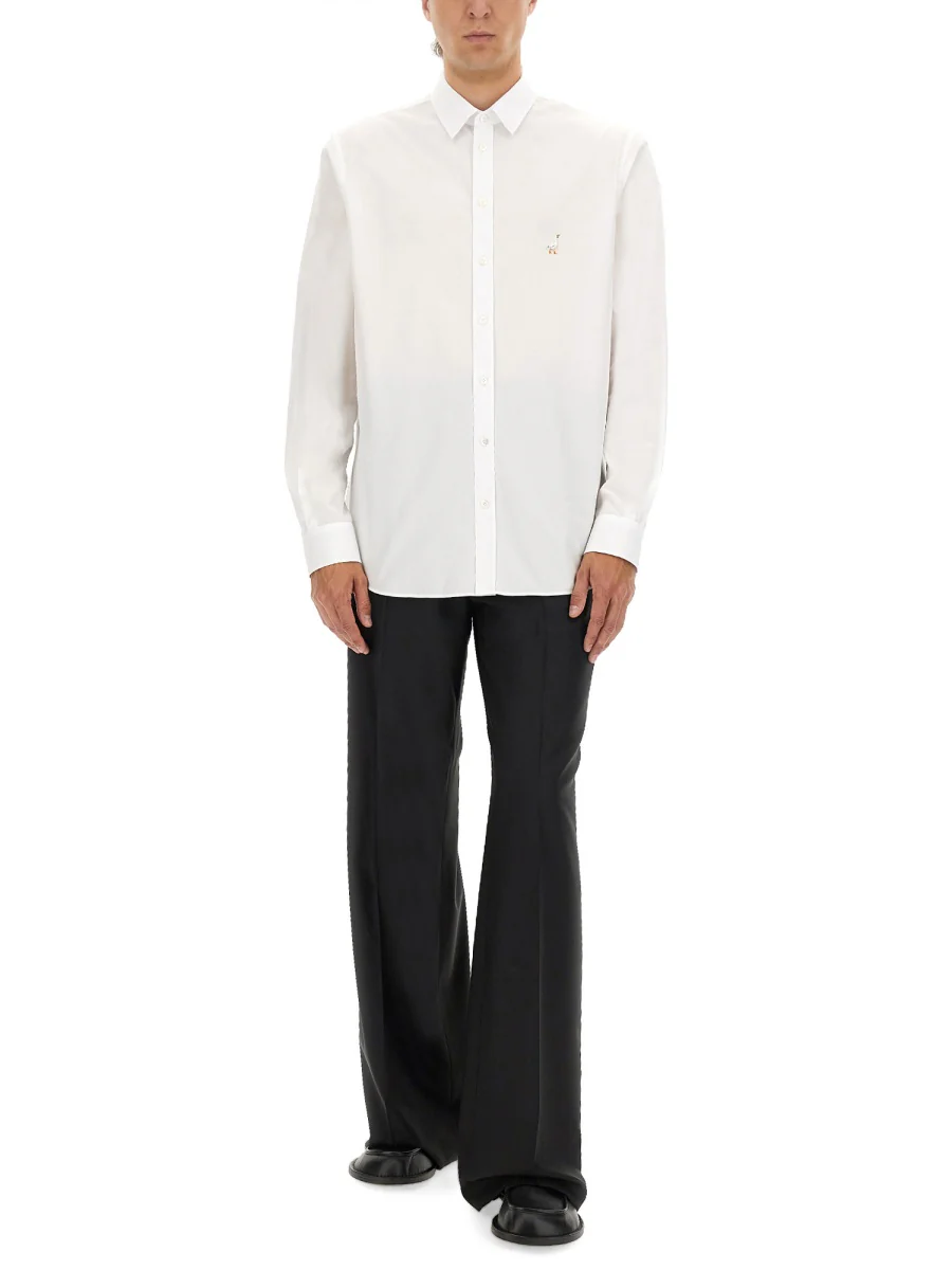 MOSCHINO COUTURE Goose Embroidered Long-Sleeved Shirt - Image 6