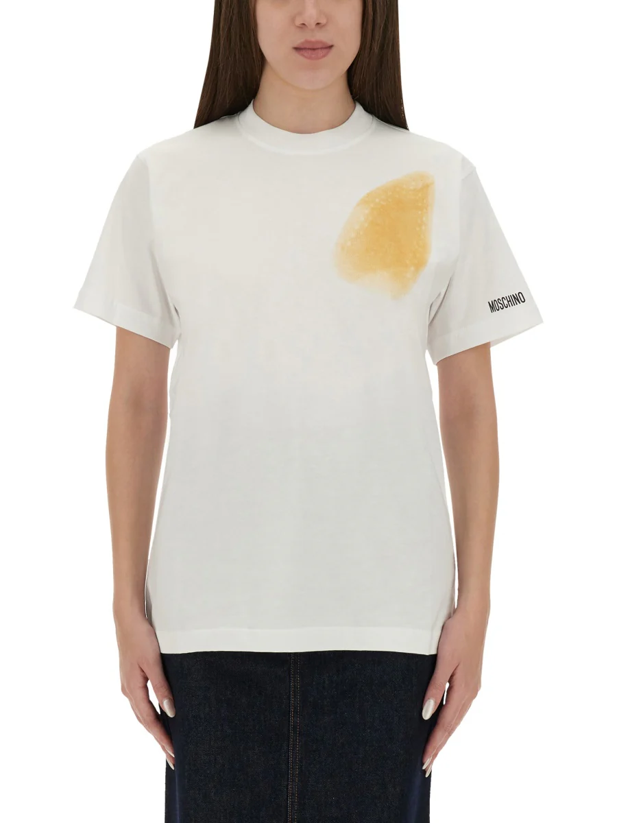 MOSCHINO Couture Suffer Teddy Bear Organic Cotton T Shirt