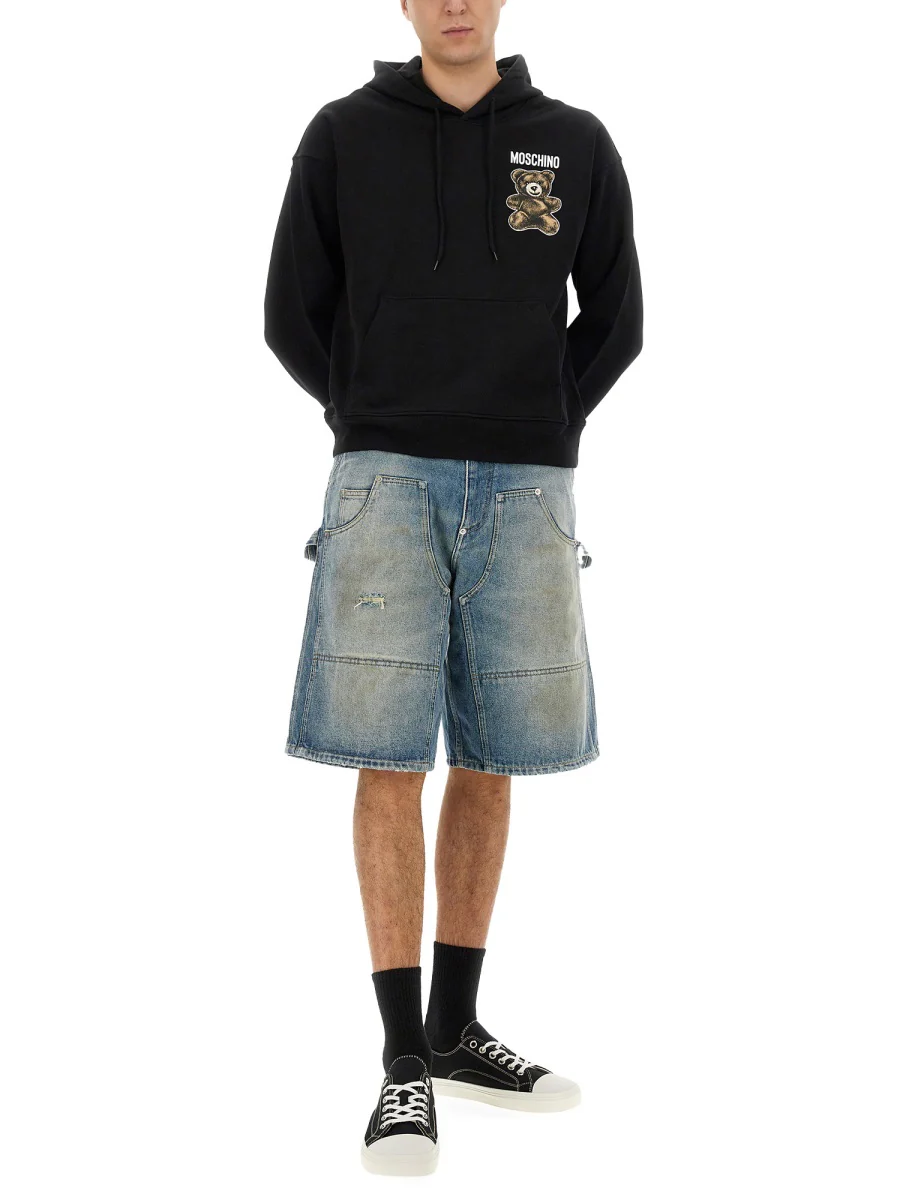 MOSCHINO COUTURE Teddy-Bear Cotton Hoodie - Image 2