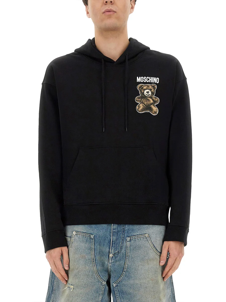 MOSCHINO COUTURE Teddy-Bear Cotton Hoodie - Image 5