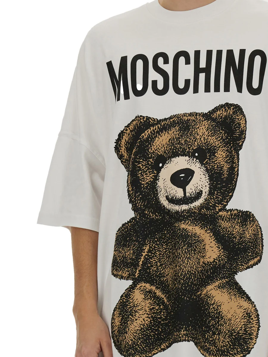 MOSCHINO COUTURE Teddy Bear Organic T-Shirt - Image 4