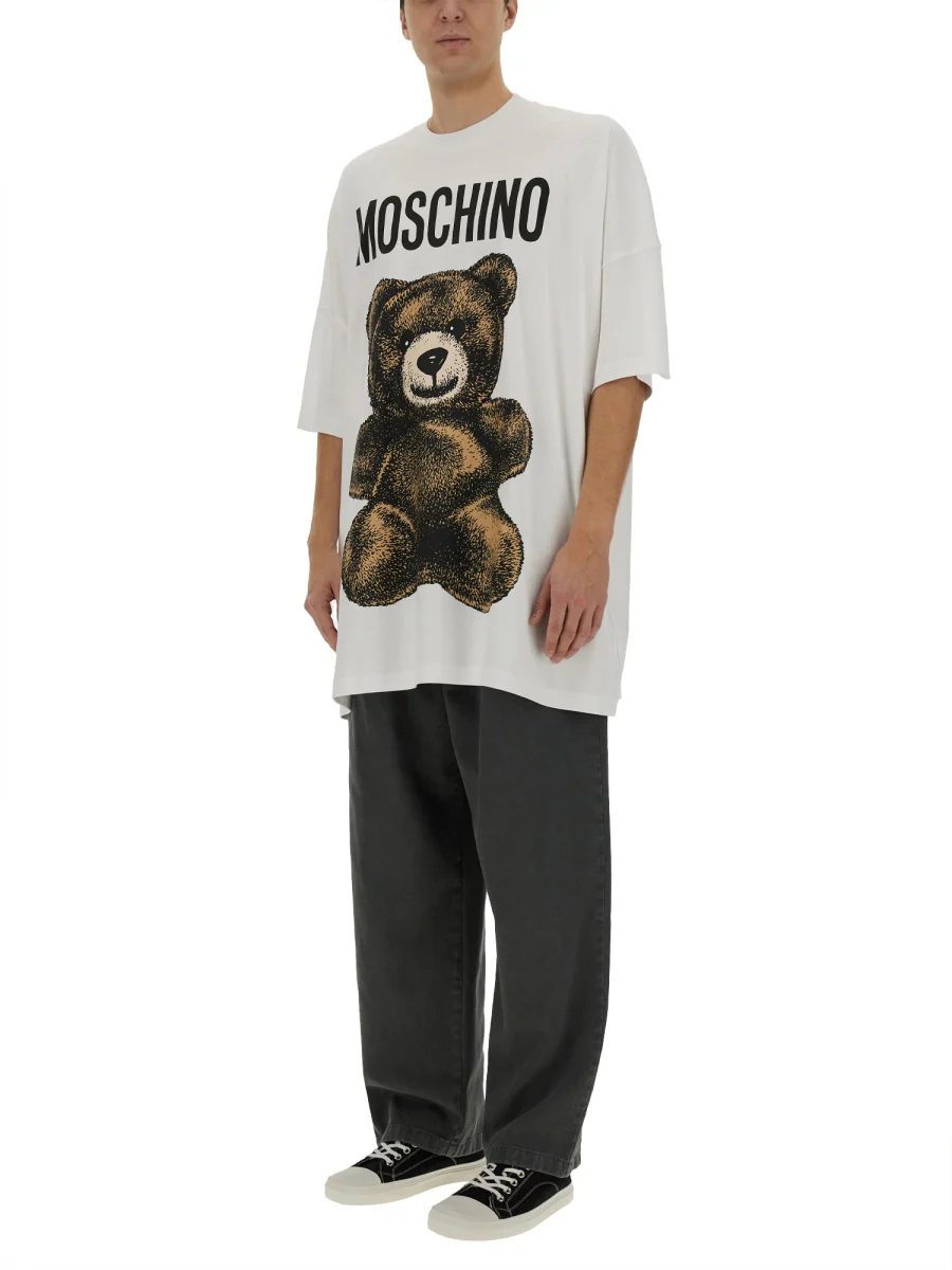 MOSCHINO COUTURE Teddy Bear Organic T-Shirt - Image 6