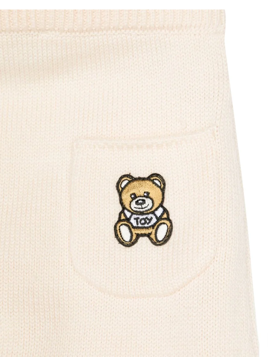MOSCHINO Cozy Cardigan and Pants Set for Mini Trendsetters - Image 3