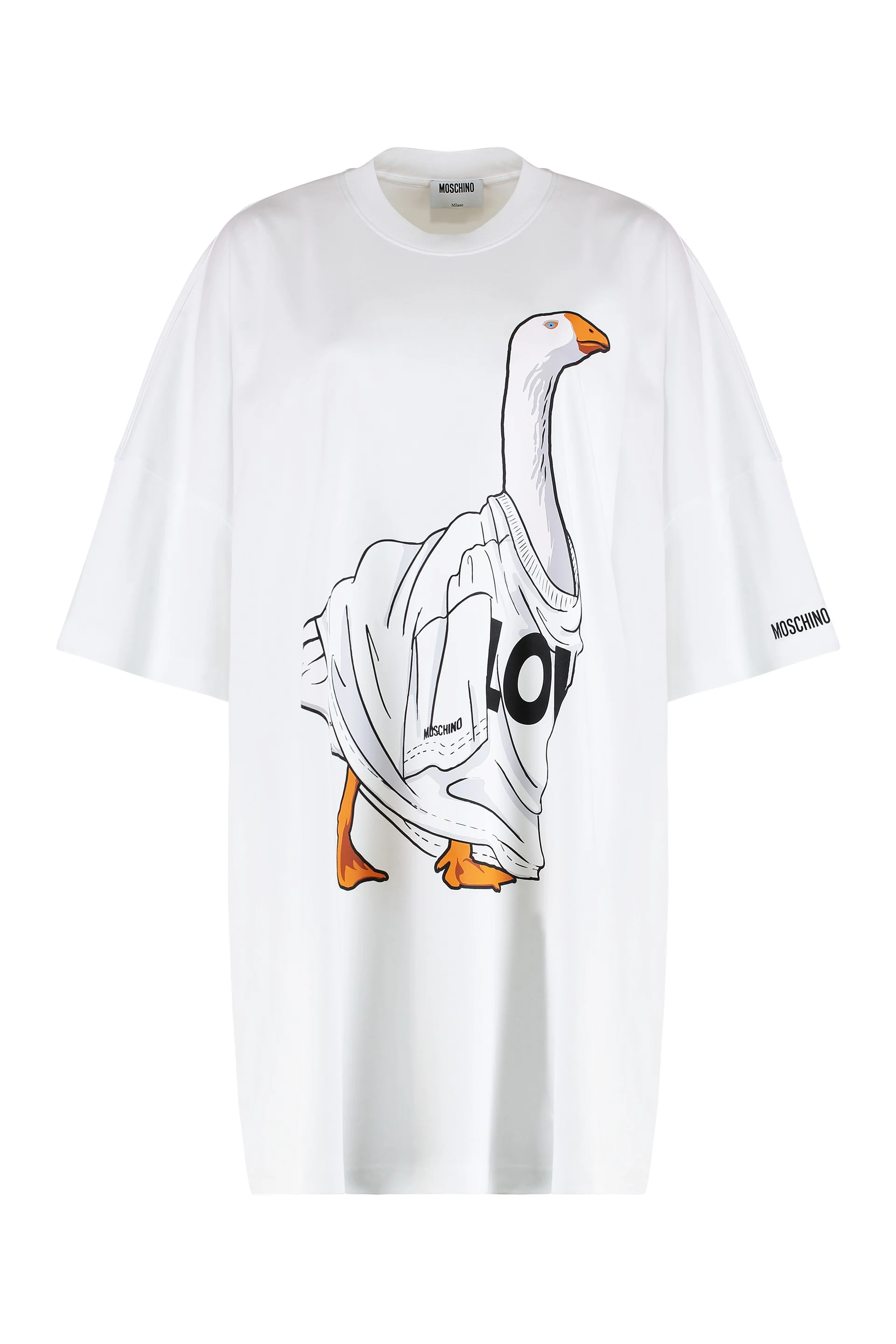 Moschino Duck-print Mini Dress